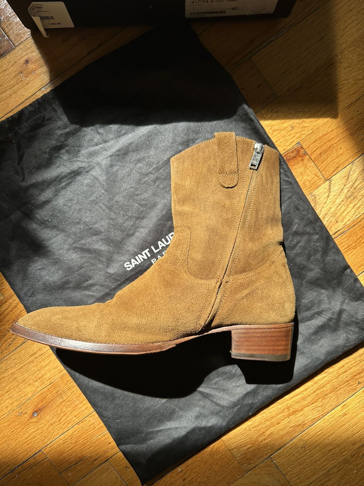 Saint Laurent Paris Hedi Slimane Wyatt Cowboy Boots Size US 7 / EU 40 - 2 Thumbnail