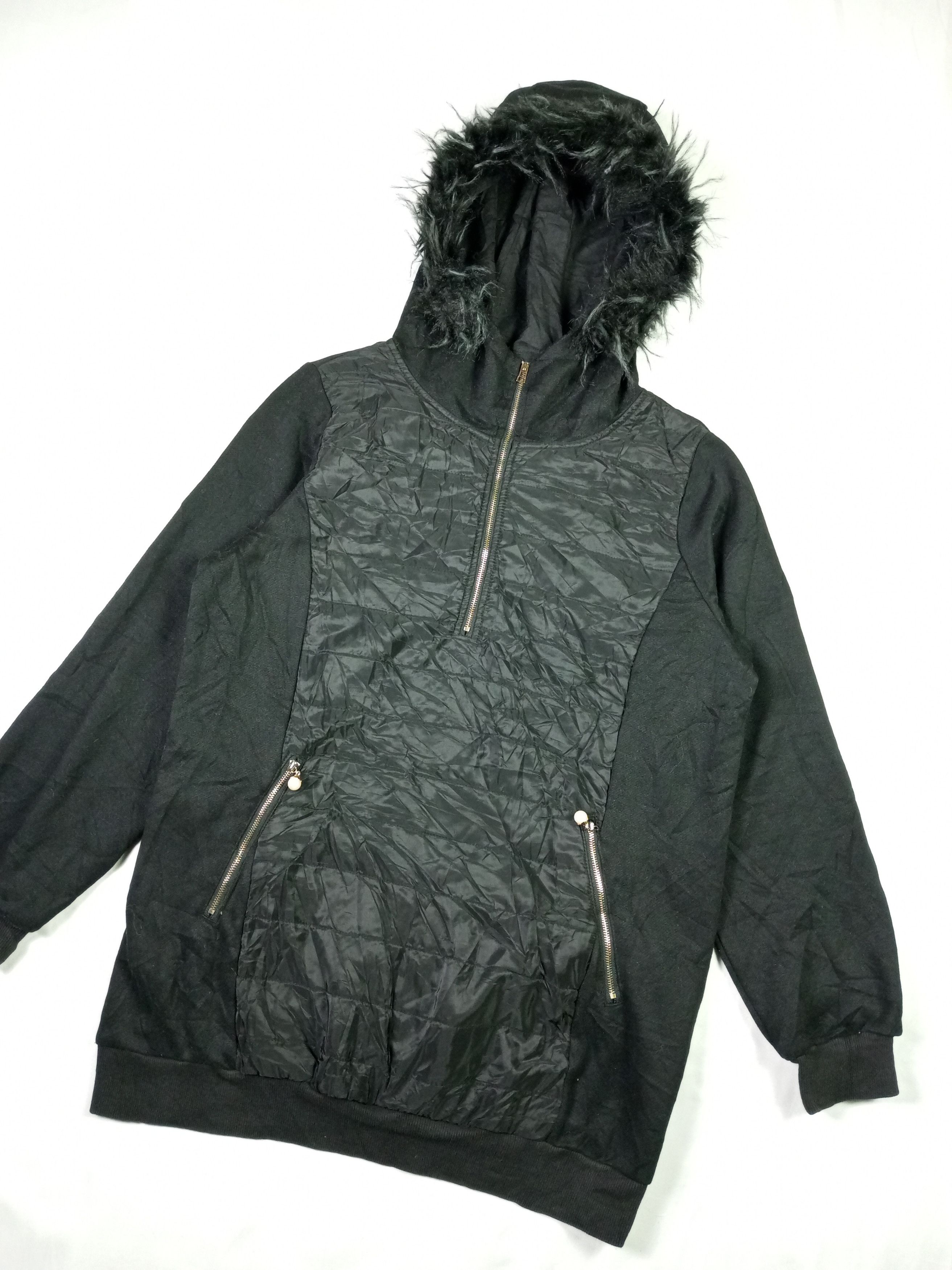 Other Crazy Black Half Zipper Fur Hoodie Lgb Style Size US L / EU 52-54 / 3 - 2 Thumbnail