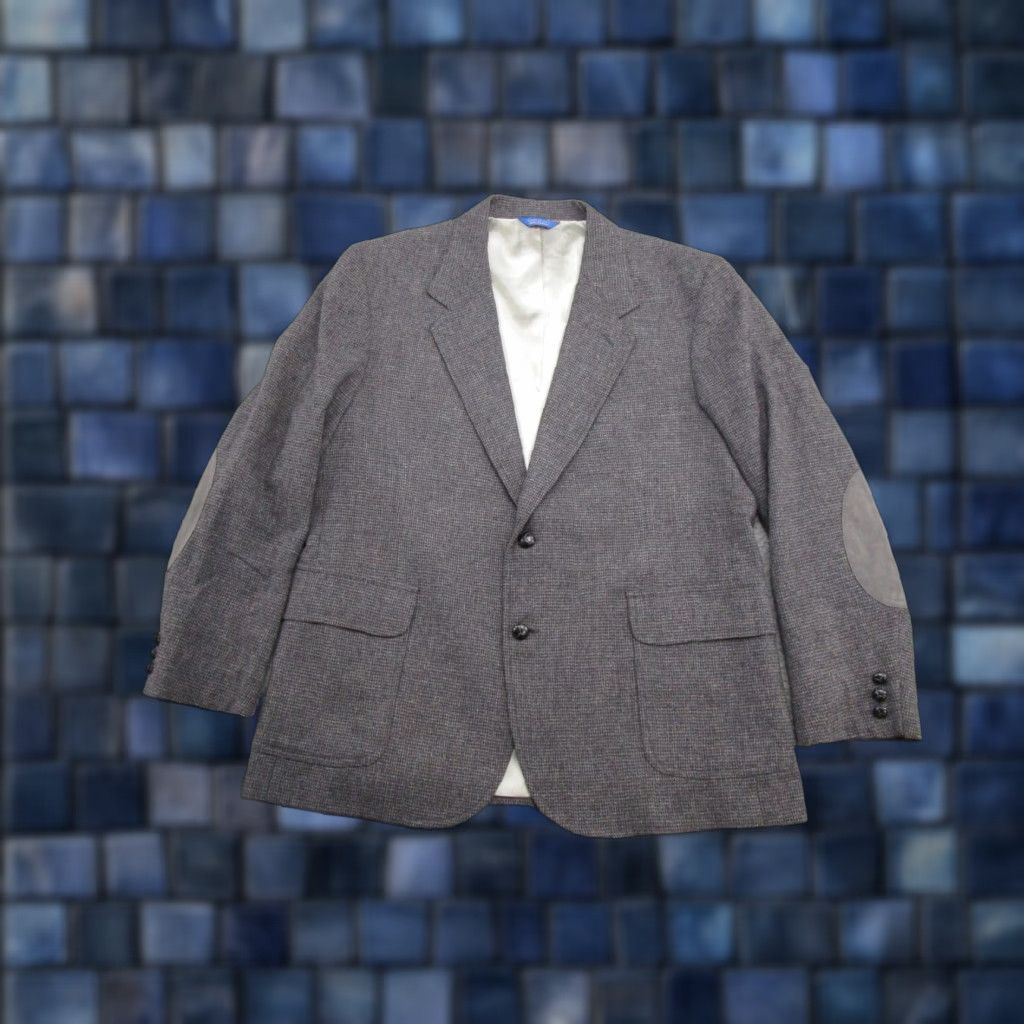 Pendleton Vintage Pendleton Blazer Men's Tweed Wool Elbow Patches 2 Button Size 46 Coat Size 46R - 1 Thumbnail