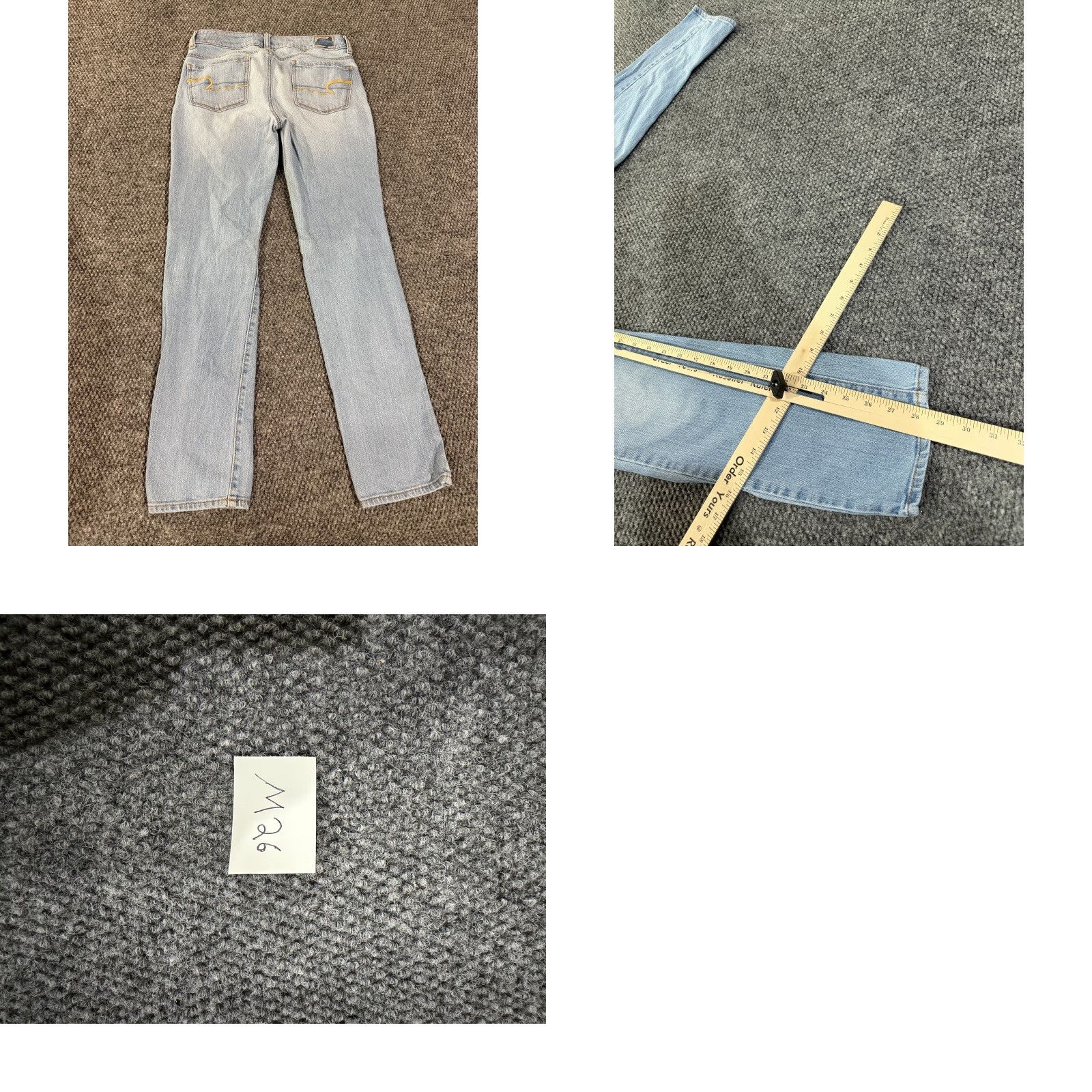 American Eagle Outfitters American Eagle skinny jeans womens 2 light wash denim stretch Size 26" / US 2 / IT 38 - 8 Thumbnail