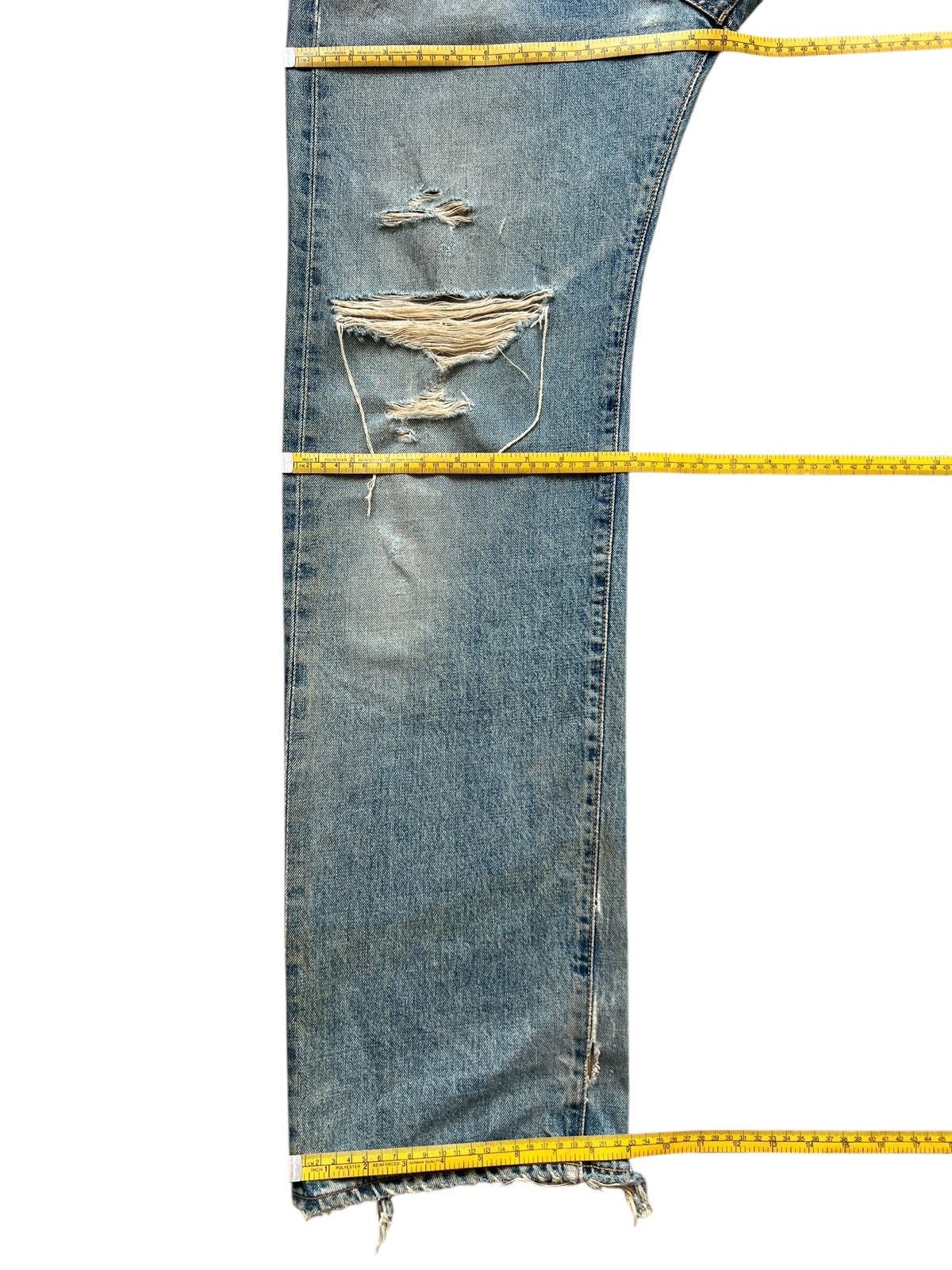 Edwin Vintage Edwin 505 Selvedge Distressed Denim Jeans 31x33 Size US 31 - 15 Thumbnail