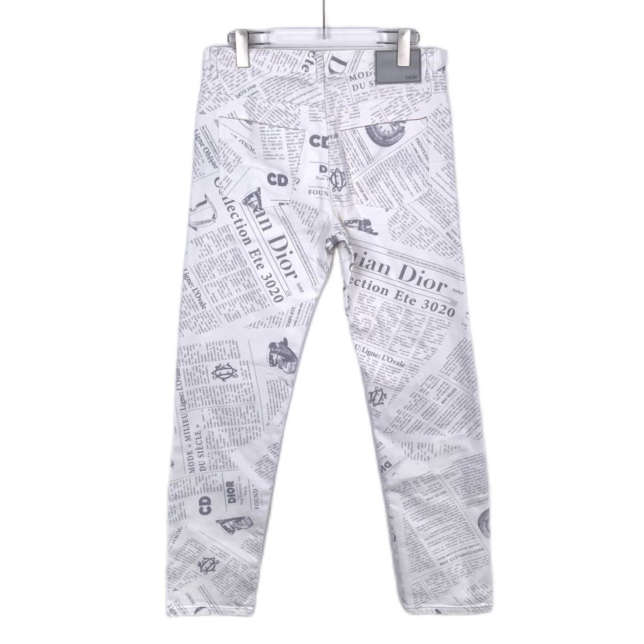 Dior Christian Dior Newspaper Print White Jeans Size US 30 / EU 46 - 2 Thumbnail