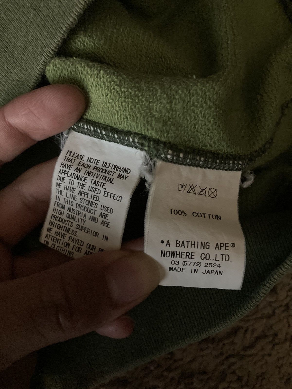 Bape 2008 Bape Swarvoski Crystal Logo Camo Sweater Raglan Size US L / EU 52-54 / 3 - 9 Thumbnail