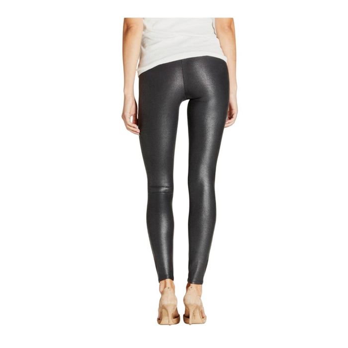 Spanx SPANX First Thing Faux Leather Flare Pants In Black