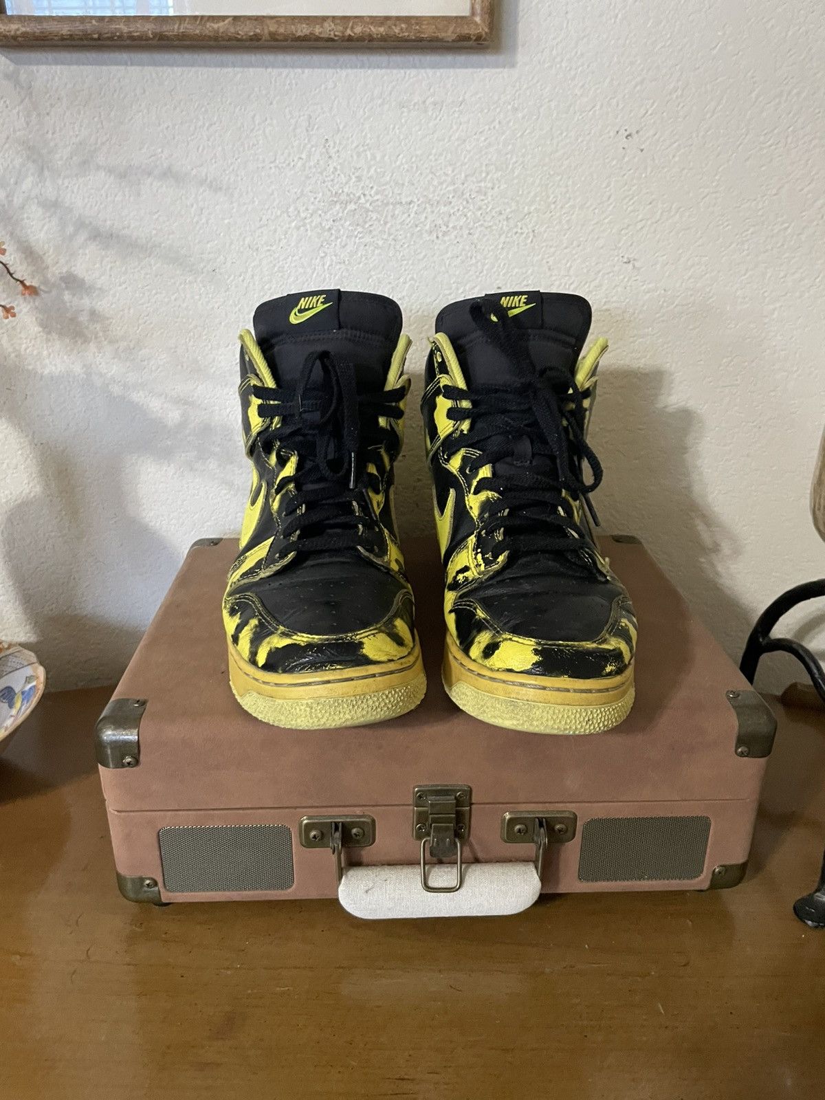 Nike Nike Dunk High 1985 SP Yellow Acid Wash Size US 11.5 / EU 44-45 - 2 Thumbnail