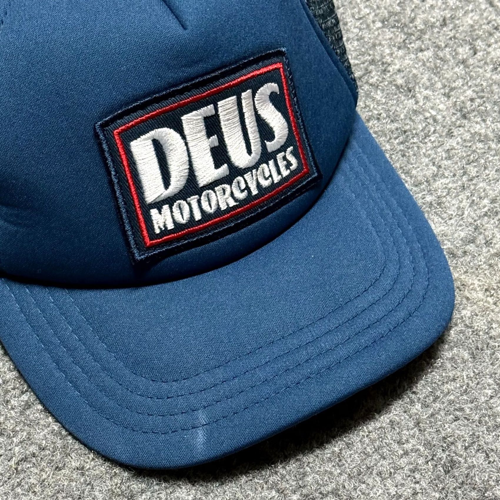 Deus Ex Machina Deus ex Machina Hat Cap Blue Ex Machina Trucker Snapback Adjustable Men One Size Embroidered Size ONE SIZE - 2 Thumbnail