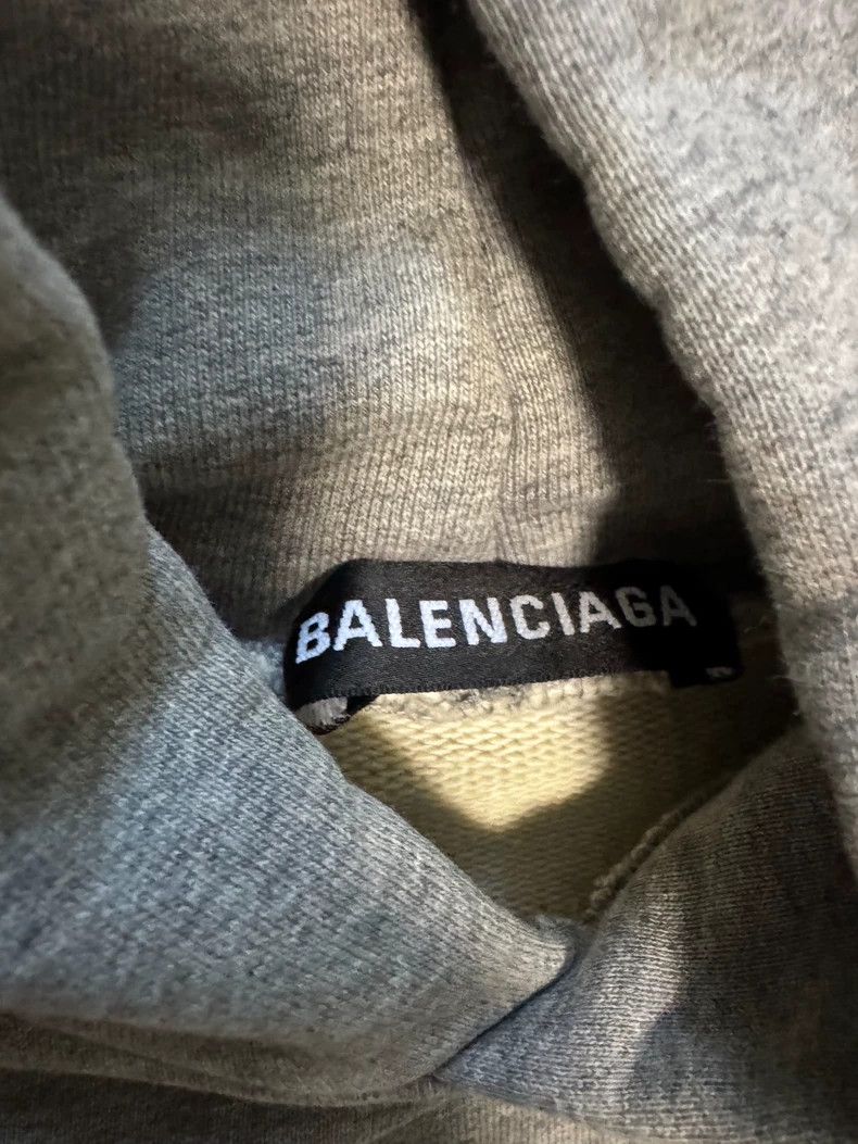 Balenciaga Balenciaga Classic GW chest letter logo gray hoodie Size US XS / EU 42 / 0 - 3 Thumbnail
