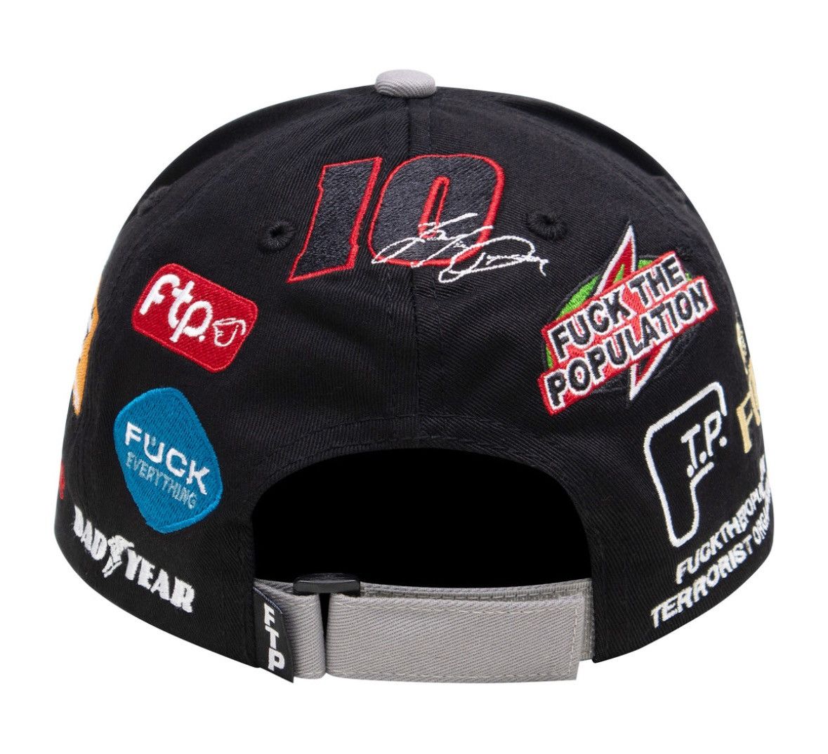 Fuck The Population FTP Raceway 6 Panel Black Size ONE SIZE - 3 Thumbnail