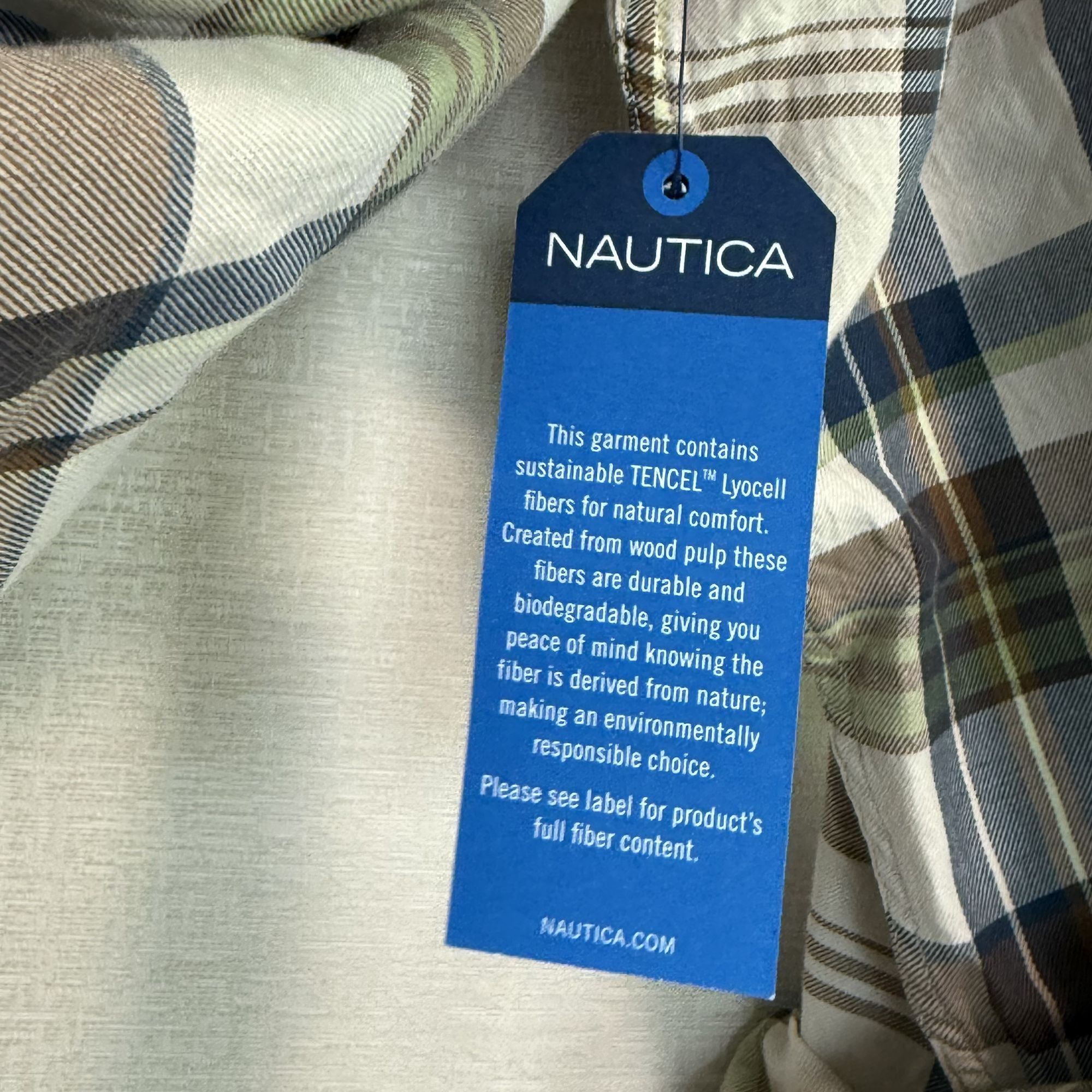 Nautica Nautica Men's Plaid Button Down Shirt Medium Size US M / EU 48-50 / 2 - 7 Thumbnail