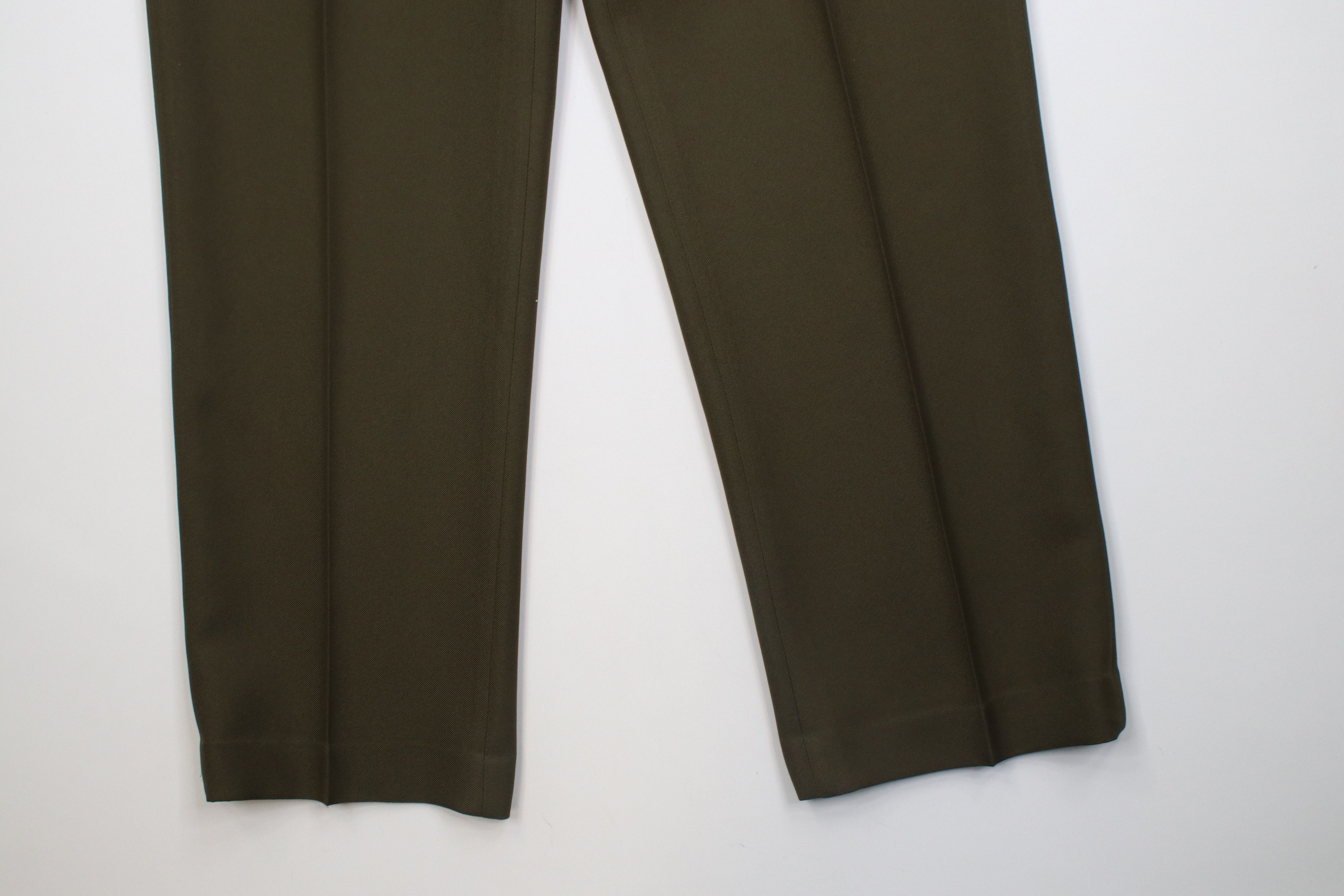 Vintage Vintage 90s Streetwear Wide Leg Chino Pants Olive Green Size US 40 / EU 56 - 4 Thumbnail