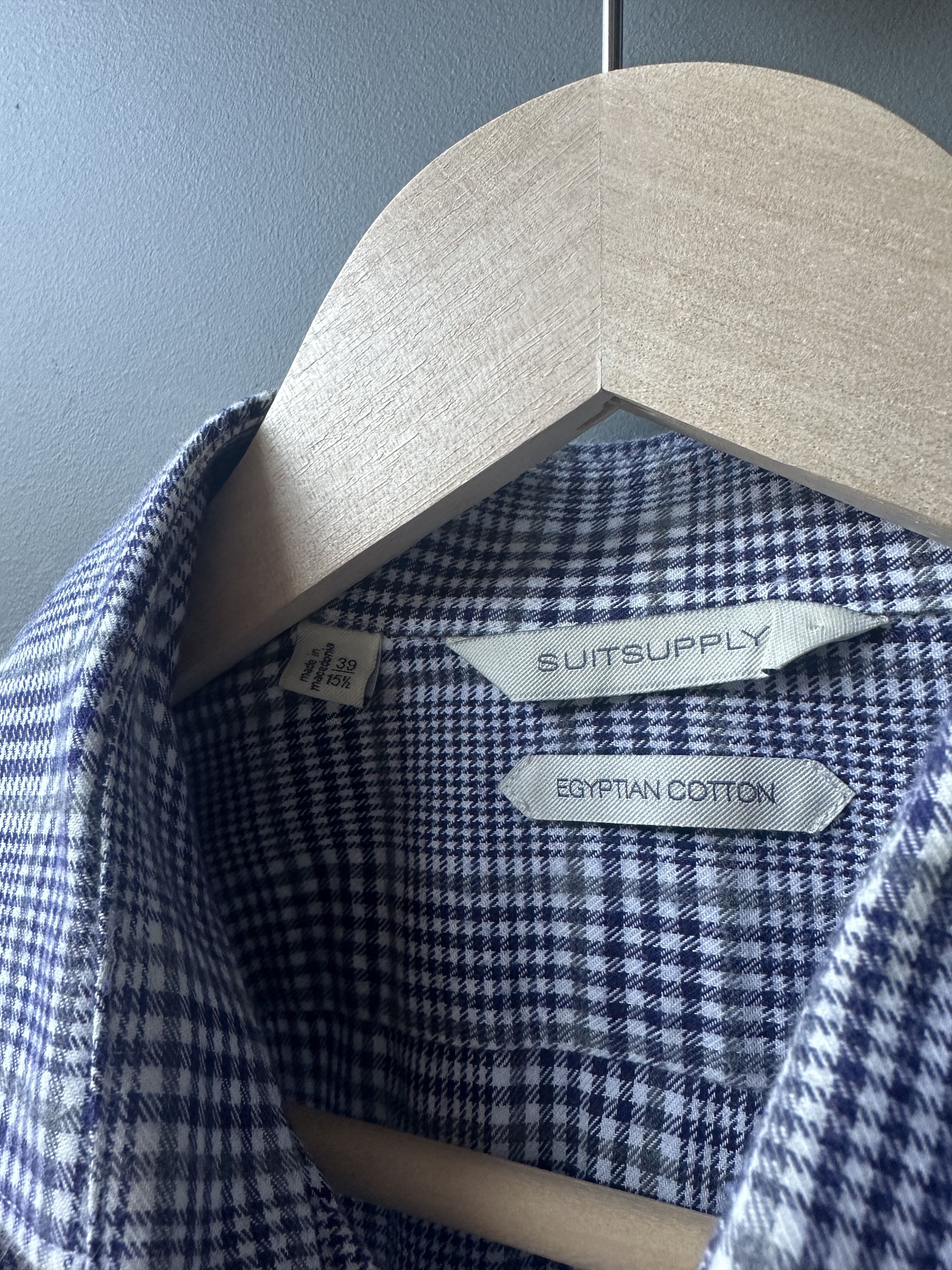 Suitsupply Suitsupply Check Cotton Shirt Size 39 Size US M / EU 48-50 / 2 - 4 Thumbnail
