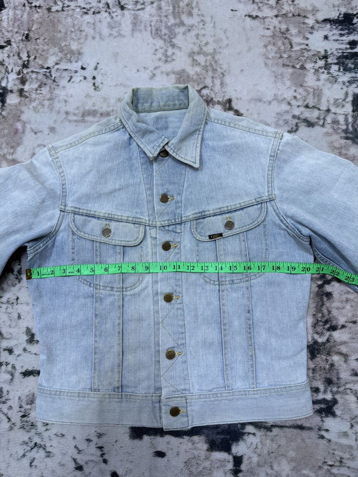Lee 🔥Sun Faded🔥VINTAGE 90s LEE RIDER DISTRESSED DENIM JACKET Size US S / EU 44-46 / 1 - 15 Thumbnail