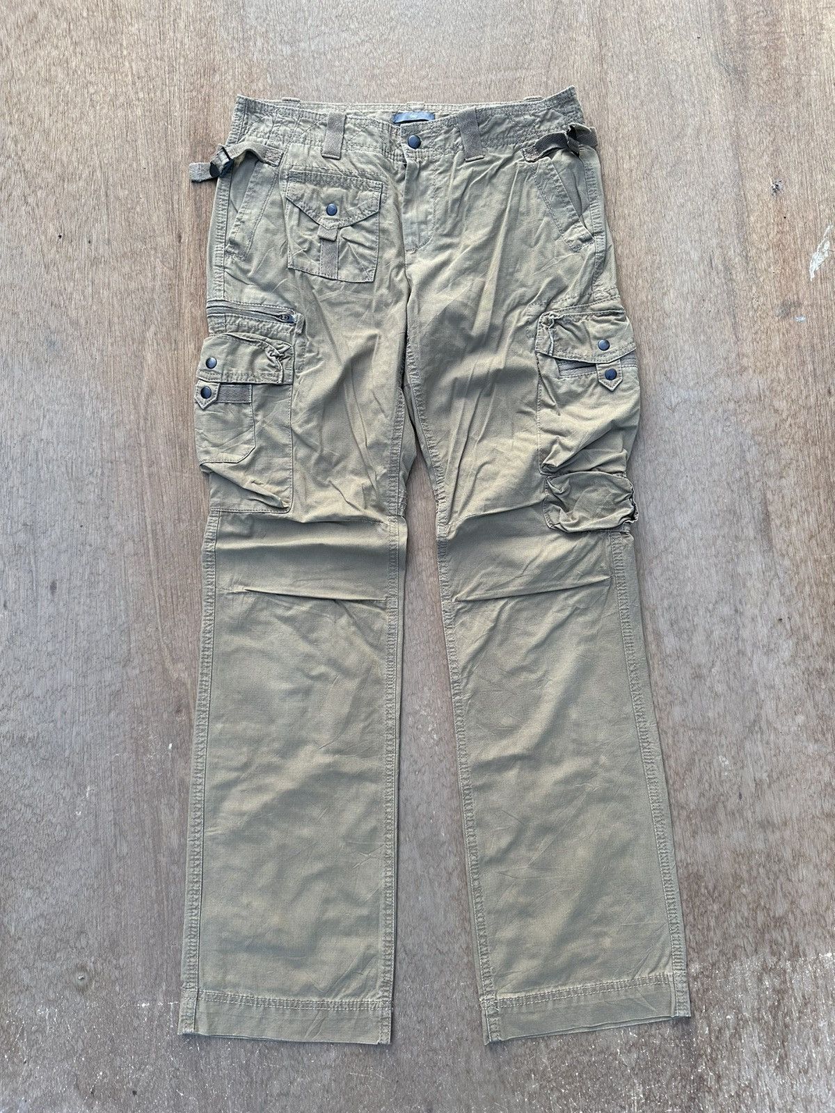 W30 L32 🔥 Vintage GAP Multipocket HBT Twill Cargo Pants