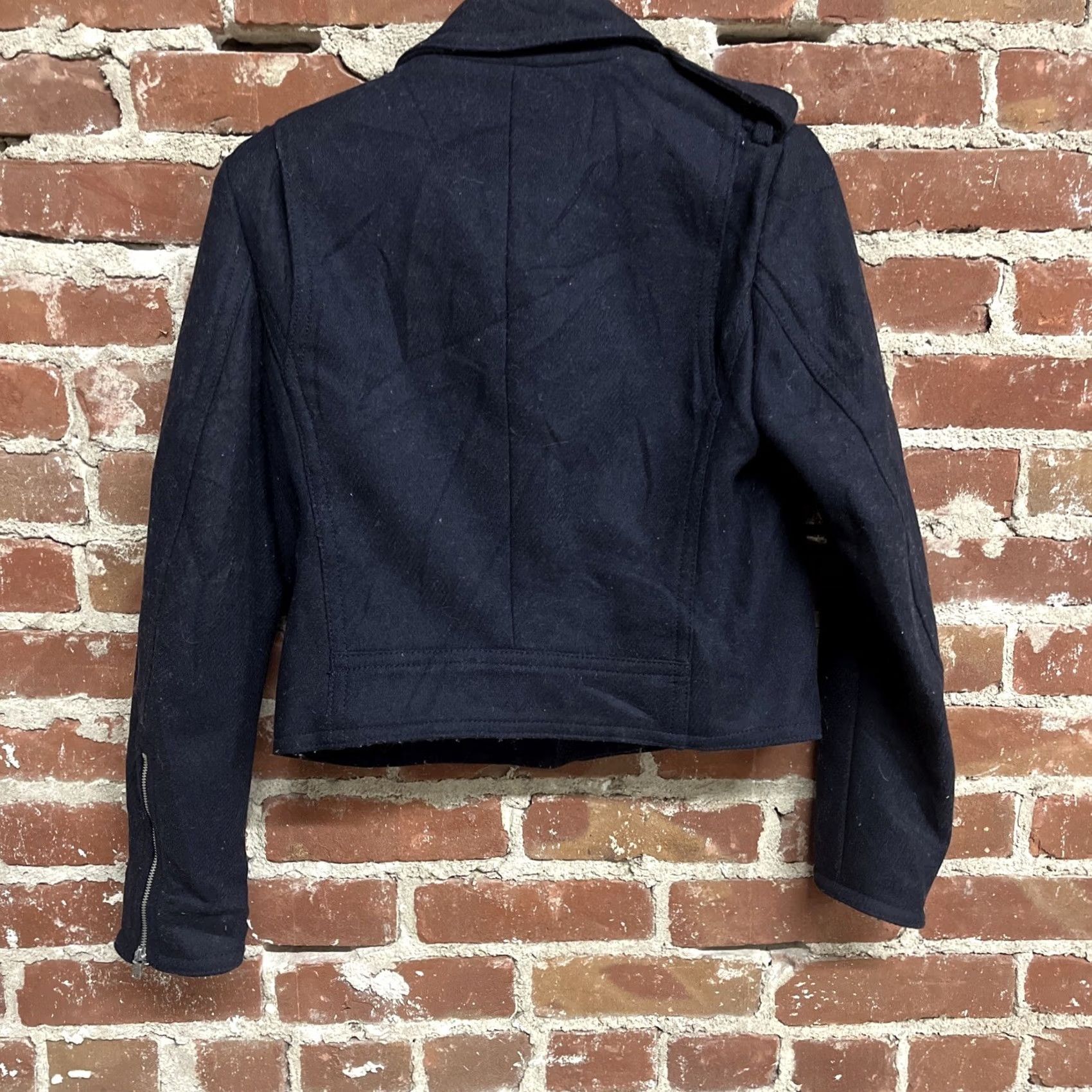 Gap Gap Jacket Wool Full Zip Blue Womens M Size M / US 6-8 / IT 42-44 - 2 Thumbnail