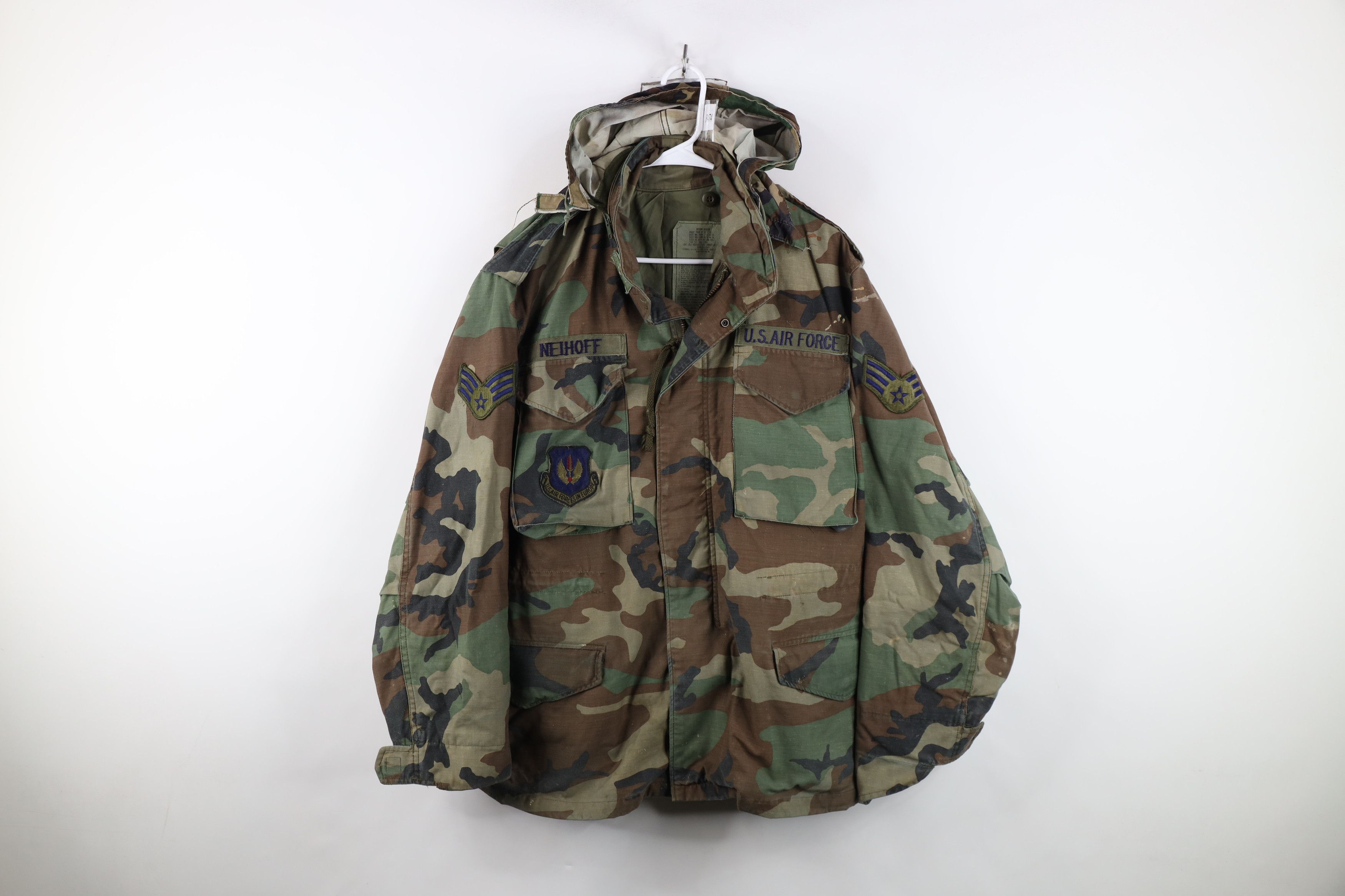 Alpha Industries Vintage 80s Alpha Industries Camouflage Field Jacket USA Size US M / EU 48-50 / 2 - 1 Thumbnail