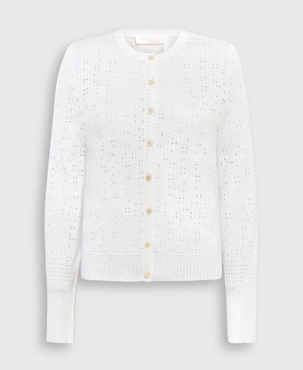 Cashmere-blend cardigan