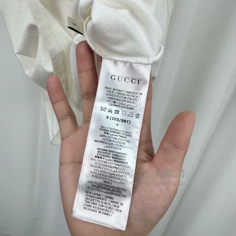 Gucci Gucci White and pink three-dimensional letter embroidery s Size S / US 4 / IT 40 - 6 Thumbnail