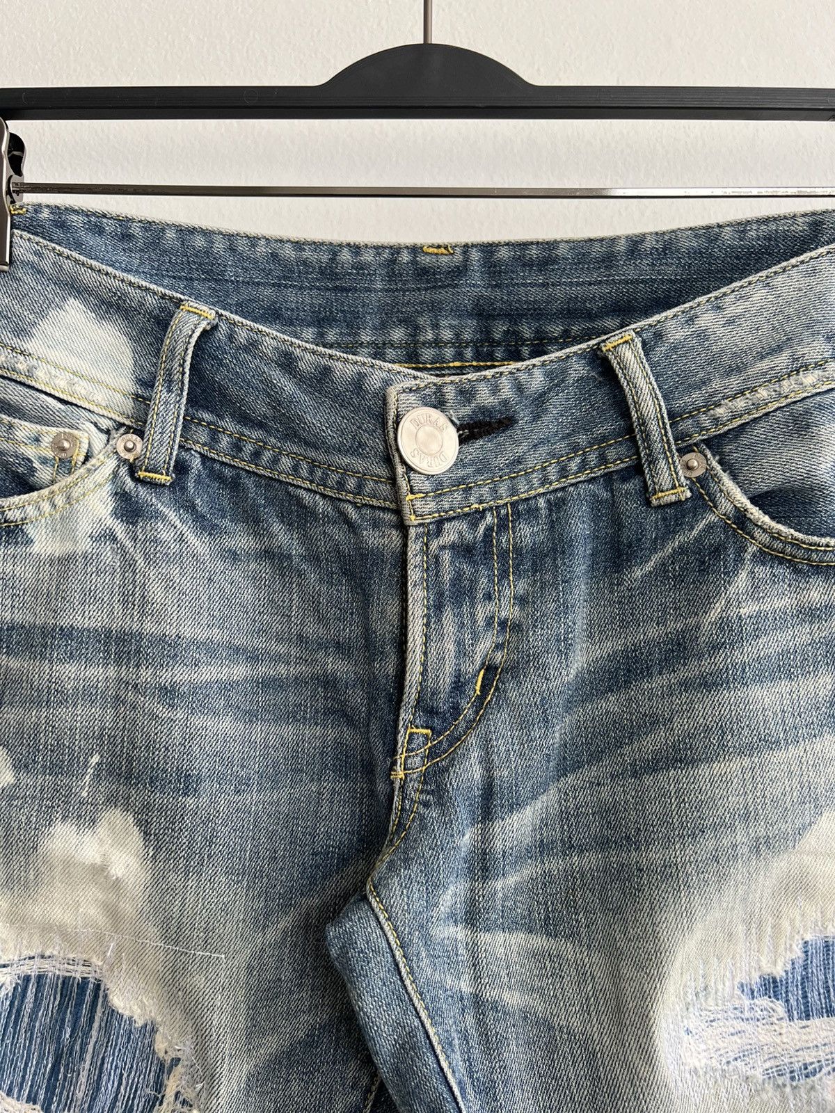 Vintage Thrashed Duras Repair Denim Pants like Number(n)ine Size US 30 / EU 46 - 5 Thumbnail