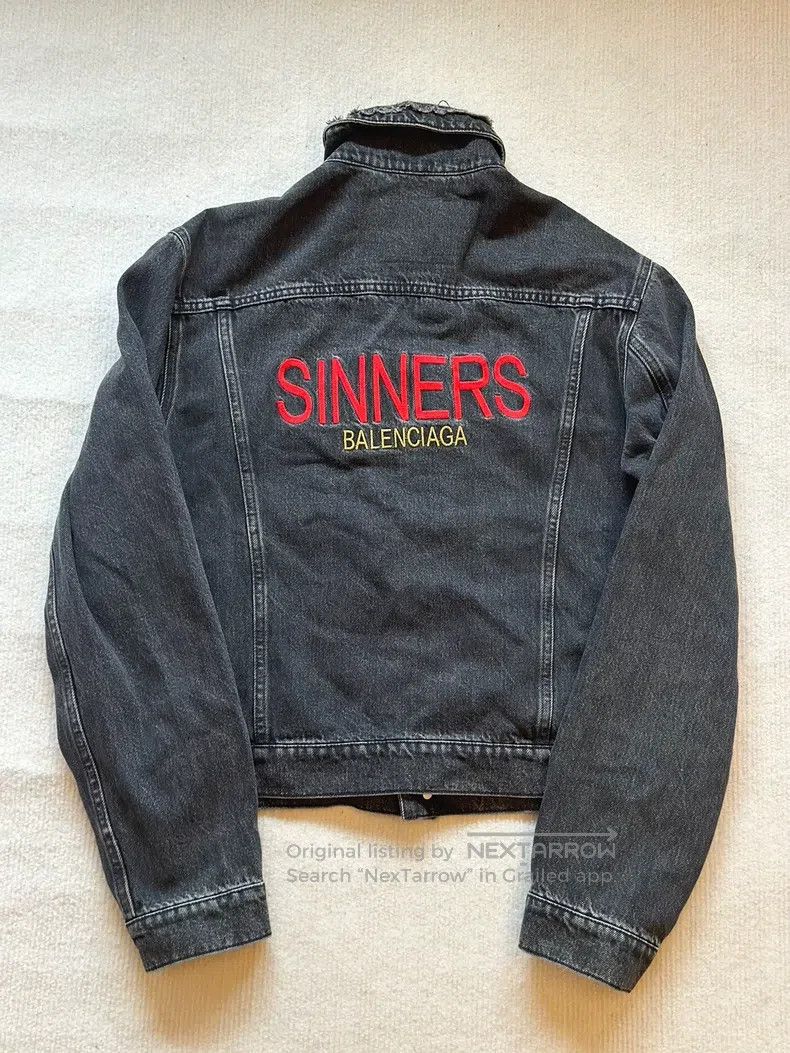 Balenciaga Balenciaga Sinners Denim Jacket Size US S / EU 44-46 / 1 - 2 Thumbnail
