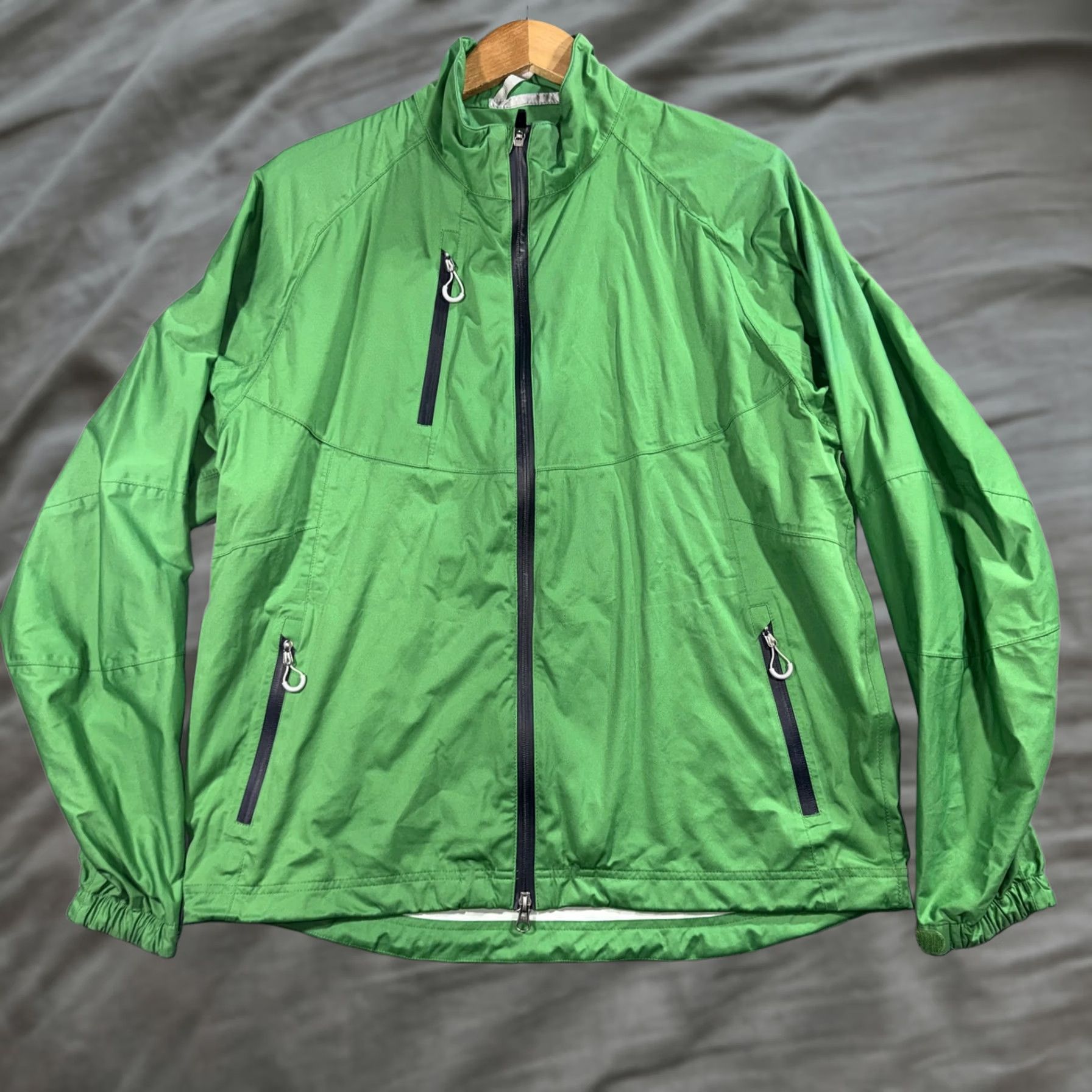 Vintage Zero Restriction Tour Series Jacket Mens L Green Full Zip Golf Windbreaker Size US L / EU 52-54 / 3 - 1 Thumbnail