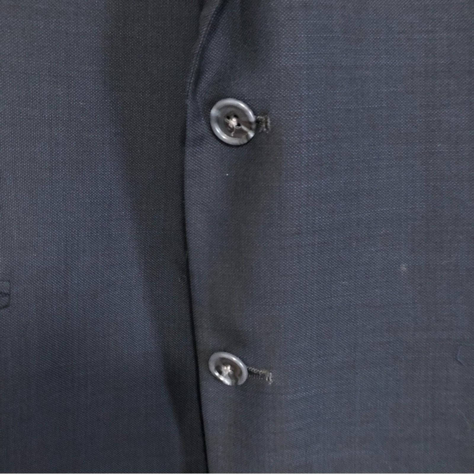 Alfani Alfani Classic Fit Dark Navy Blue Two Button Suit Jacket Size 44R - 4 Thumbnail