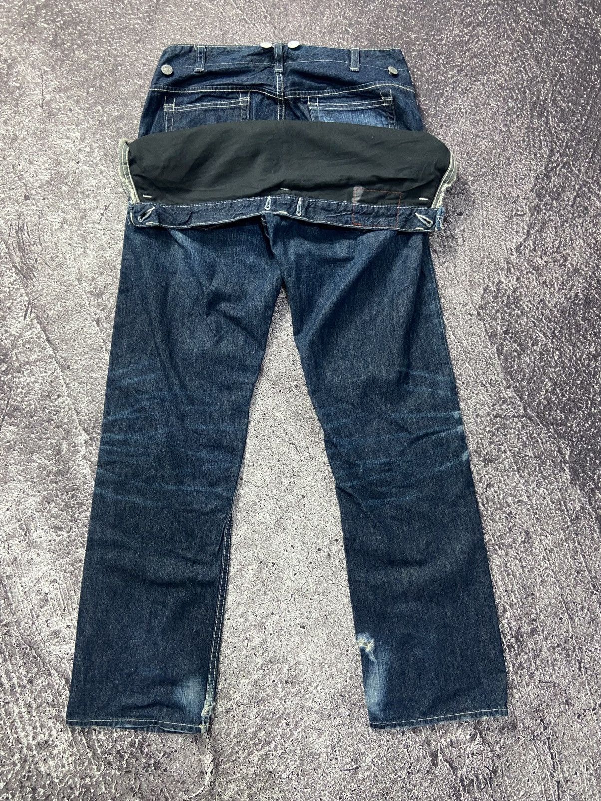 Japanese Brand Rna denim double waist denim Size US 30 / EU 46 - 7 Thumbnail
