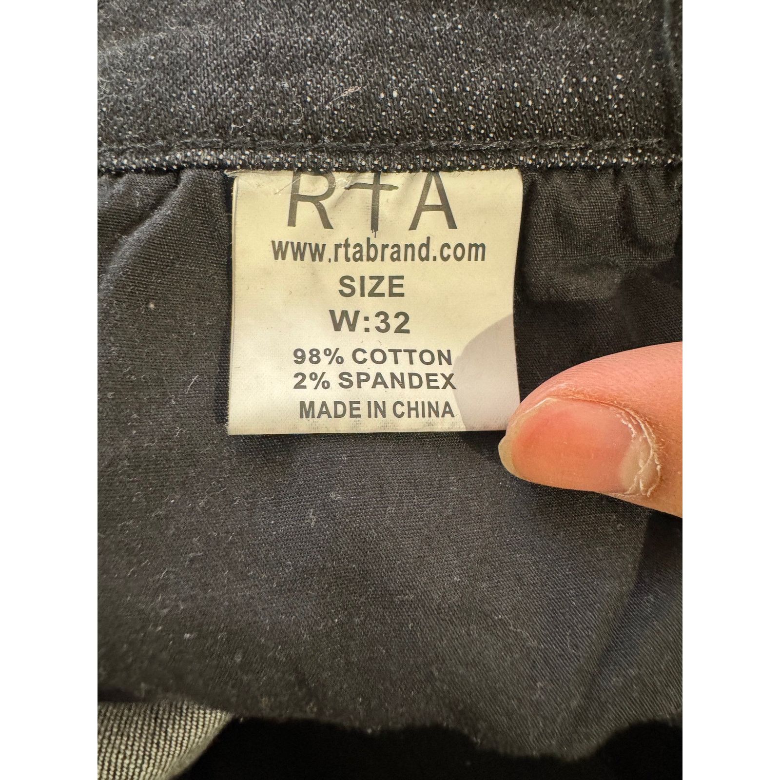 Rta RTA Jeans Black Splatter Used 32 Size US 32 / EU 48 - 3 Thumbnail