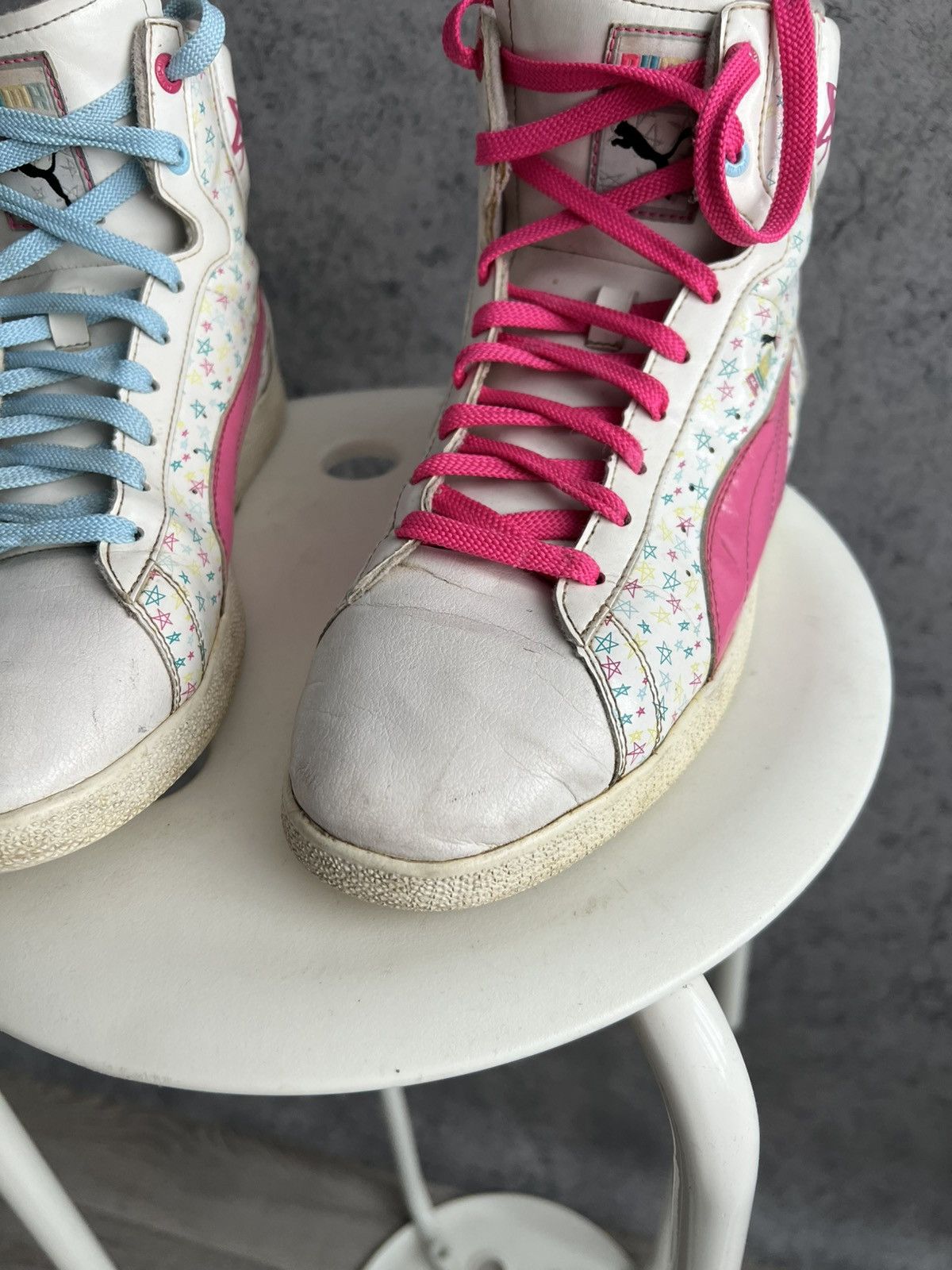 Puma Vintage Puma High Top Sneakers Y2K Style 2000s Hype Size US 10 / IT 40 - 22 Thumbnail