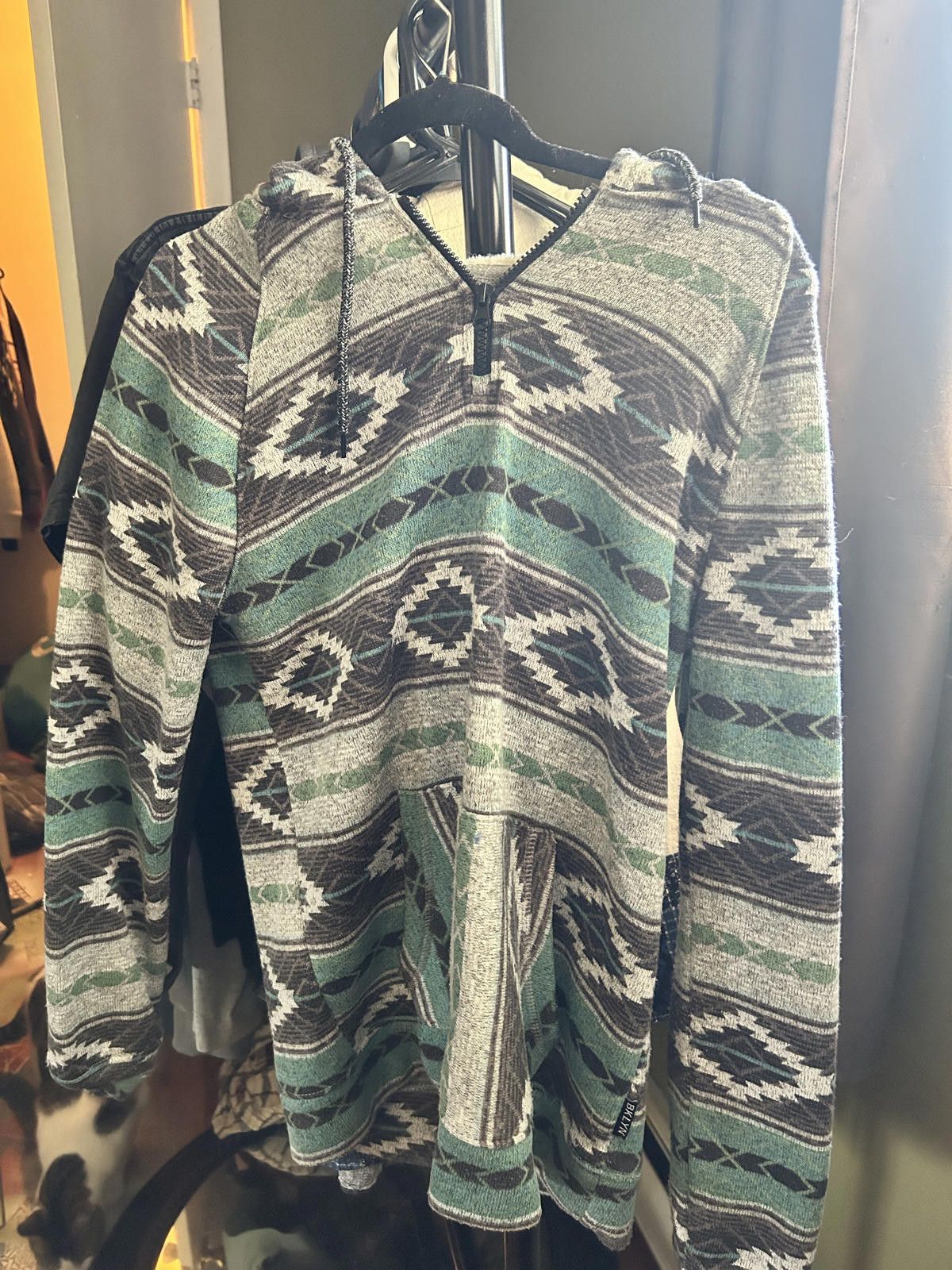 Brooklyn Cloth Brooklyn Cloth Men's Medium Aztec Pattern Hoodie Sweatshirt Size US M / EU 48-50 / 2 - 2 Thumbnail