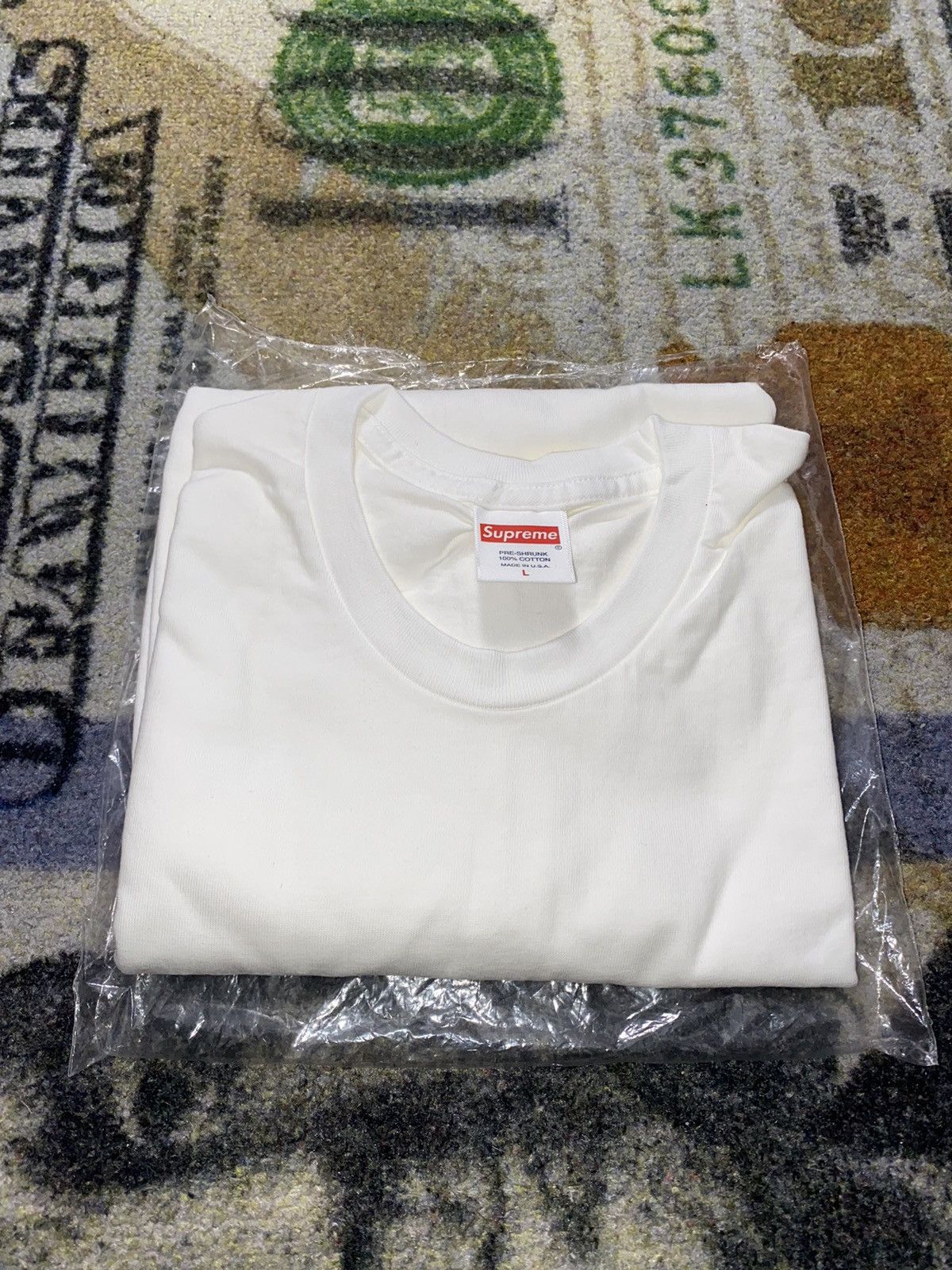 Supreme Supreme Tradition Tee White 2022 Size US L / EU 52-54 / 3 - 3 Thumbnail
