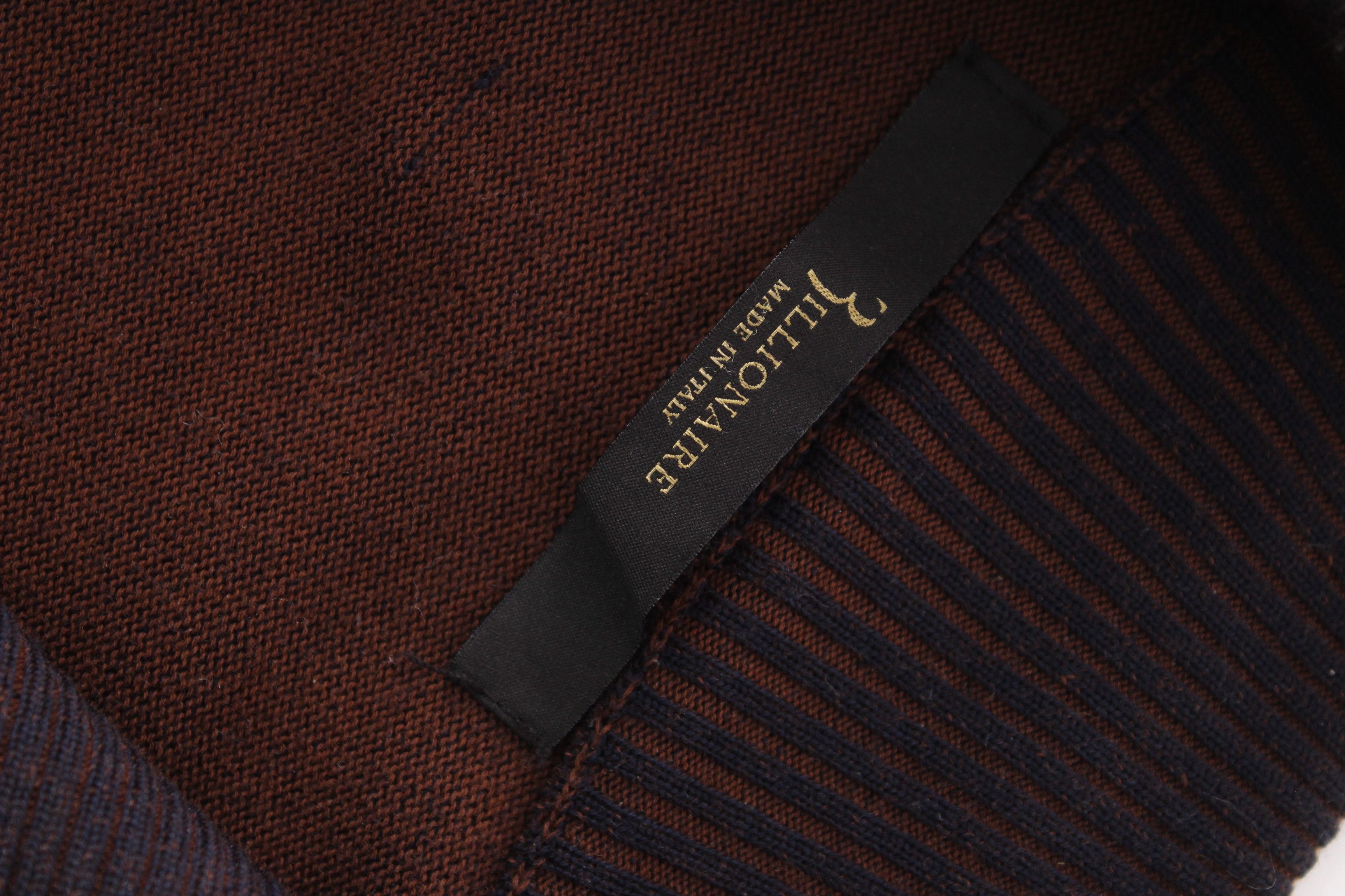 Billionaire Couture Billionaire Couture Italy FW19 Wool Cotton Zip Mock Pullover Size US S / EU 44-46 / 1 - 9 Thumbnail