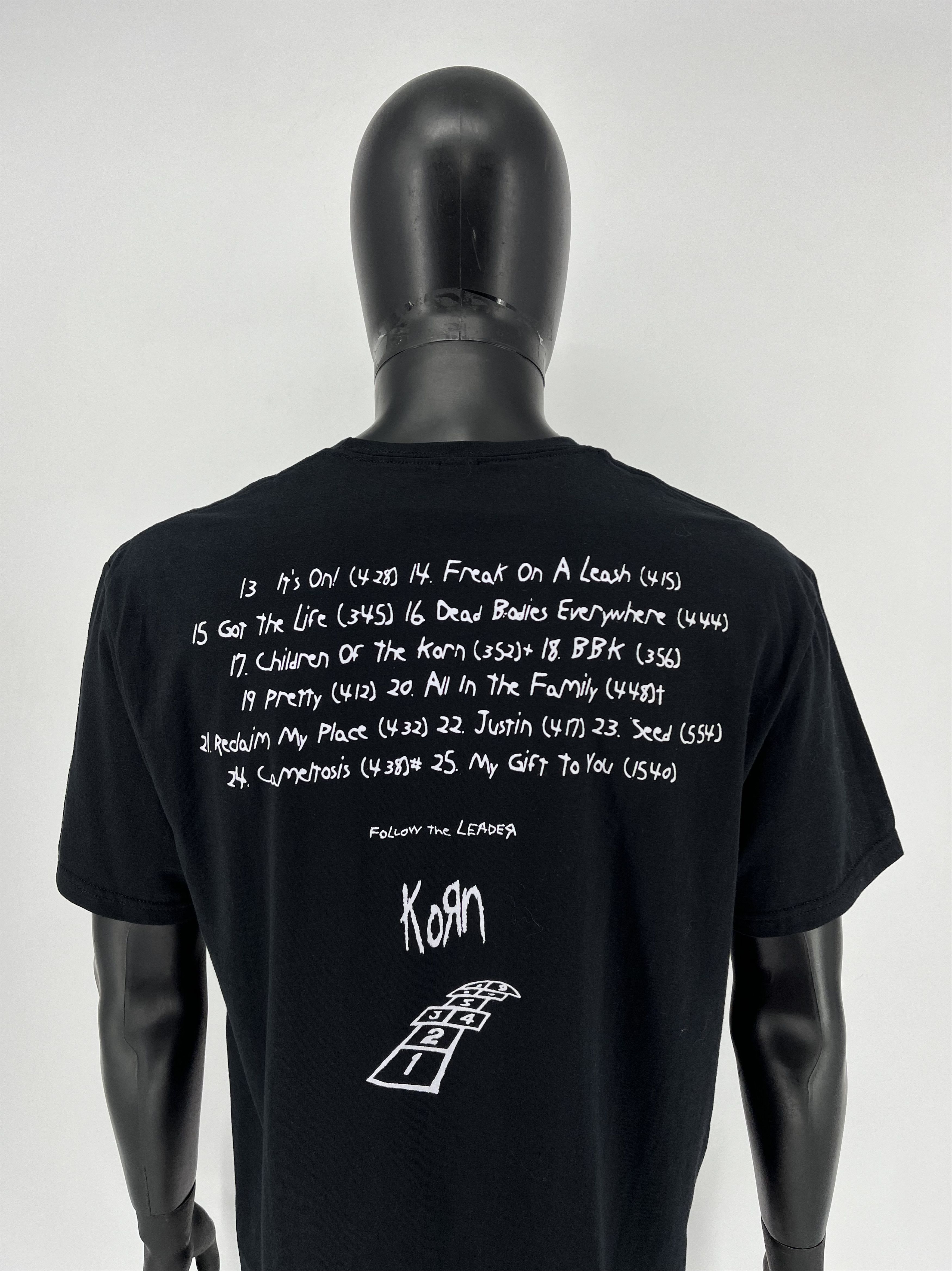 Band Tees × Vintage Vintage Y2K KORN Band Tour Rock T-shirt Streetwear 90s Style Size US L / EU 52-54 / 3 - 7 Thumbnail