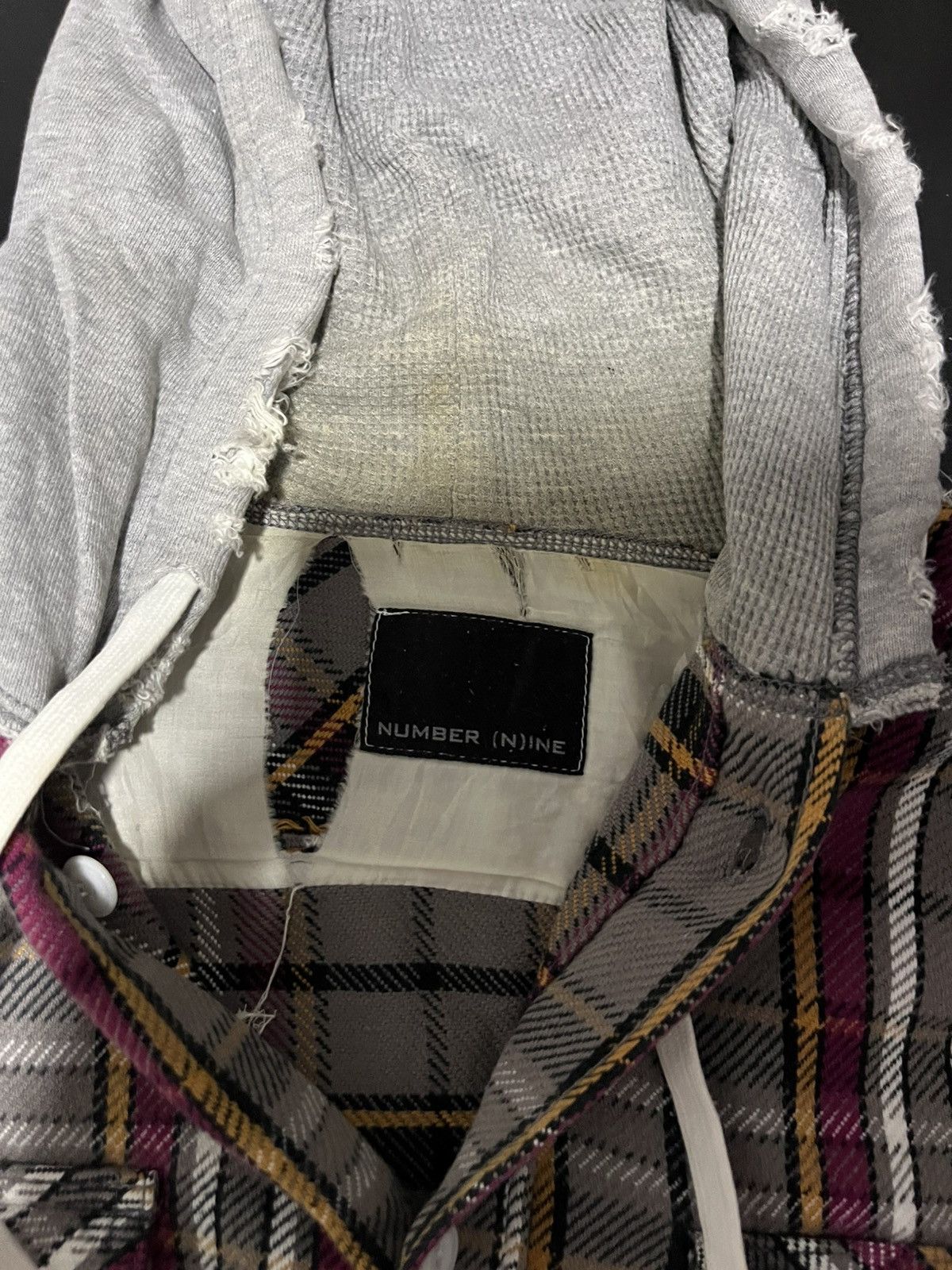 Number (N)ine Number (N)ine Hybrid Plaid Flannel Size US M / EU 48-50 / 2 - 7 Thumbnail