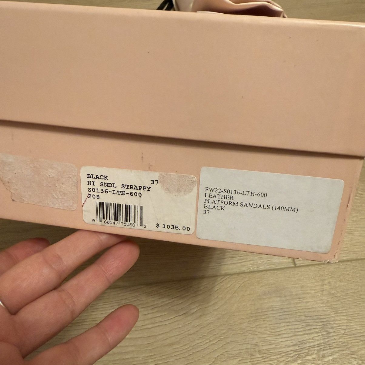 MACH & MACH Nib Mach & Mach Strappy Leather Platform Sandals size 6.5 37 Size US 7 / IT 37 - 9 Thumbnail