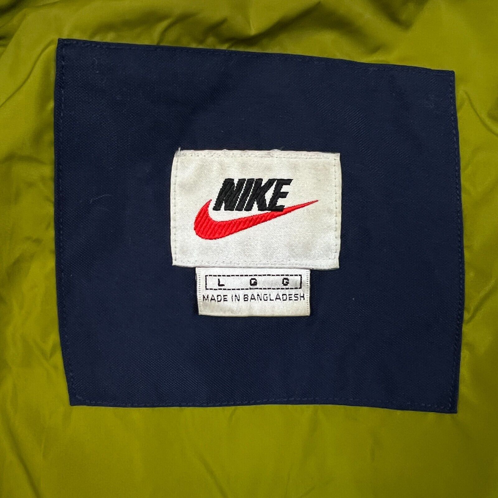 Nike × Vintage Nike Sportswear Jacket Large Swoosh Full Zip Puffer 90s Coat Size US L / EU 52-54 / 3 - 6 Thumbnail