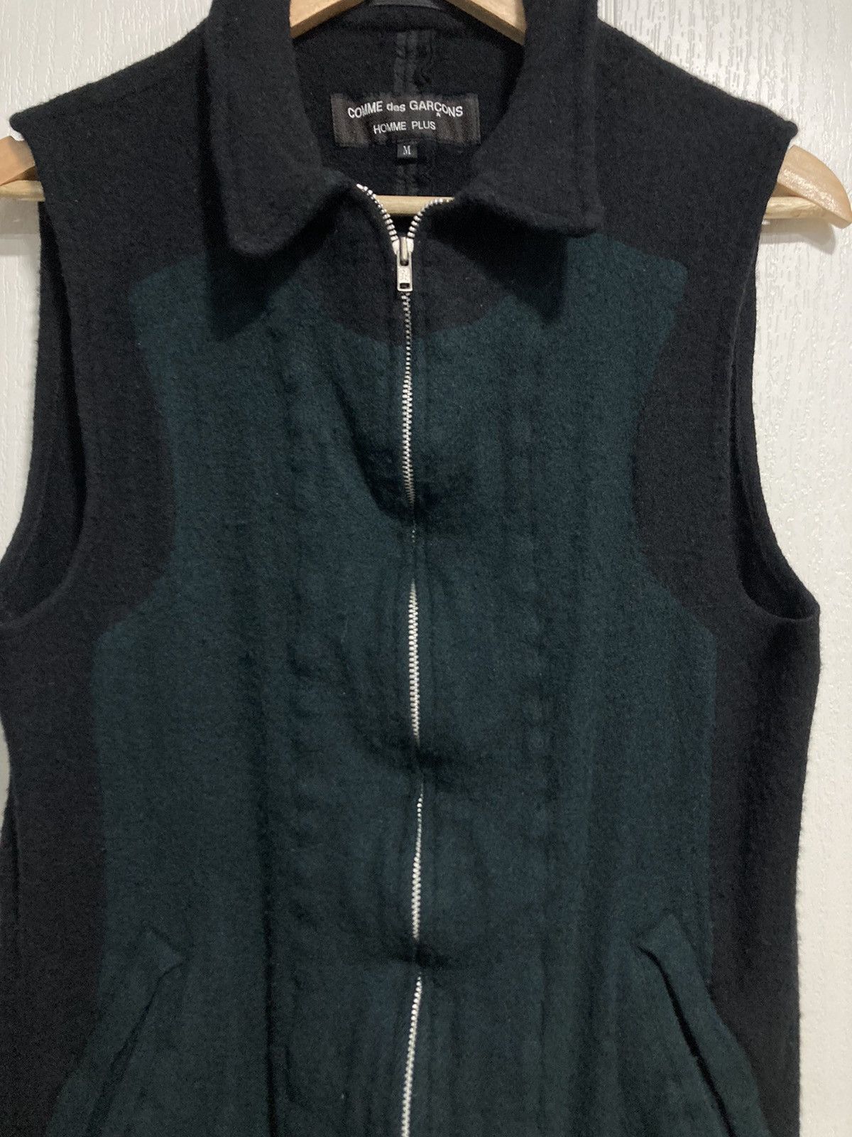 Comme des Garcons Homme Plus 1994AW Comme Des Garcons Homme Plus Boiled Wool Vest Size US M / EU 48-50 / 2 - 9 Thumbnail