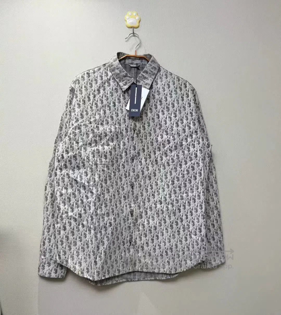 Dior DIOR Black White Logo Denim Shirt Jacket. Size US XXS / EU 40 - 1 Thumbnail