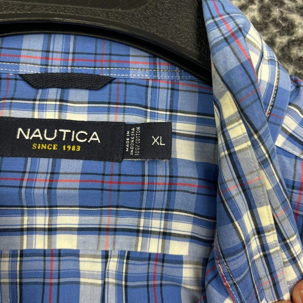 Nautica Nautica Button Down Shirt Men Plaid Collared Cotton XL Size US XL / EU 56 / 4 - 2 Thumbnail