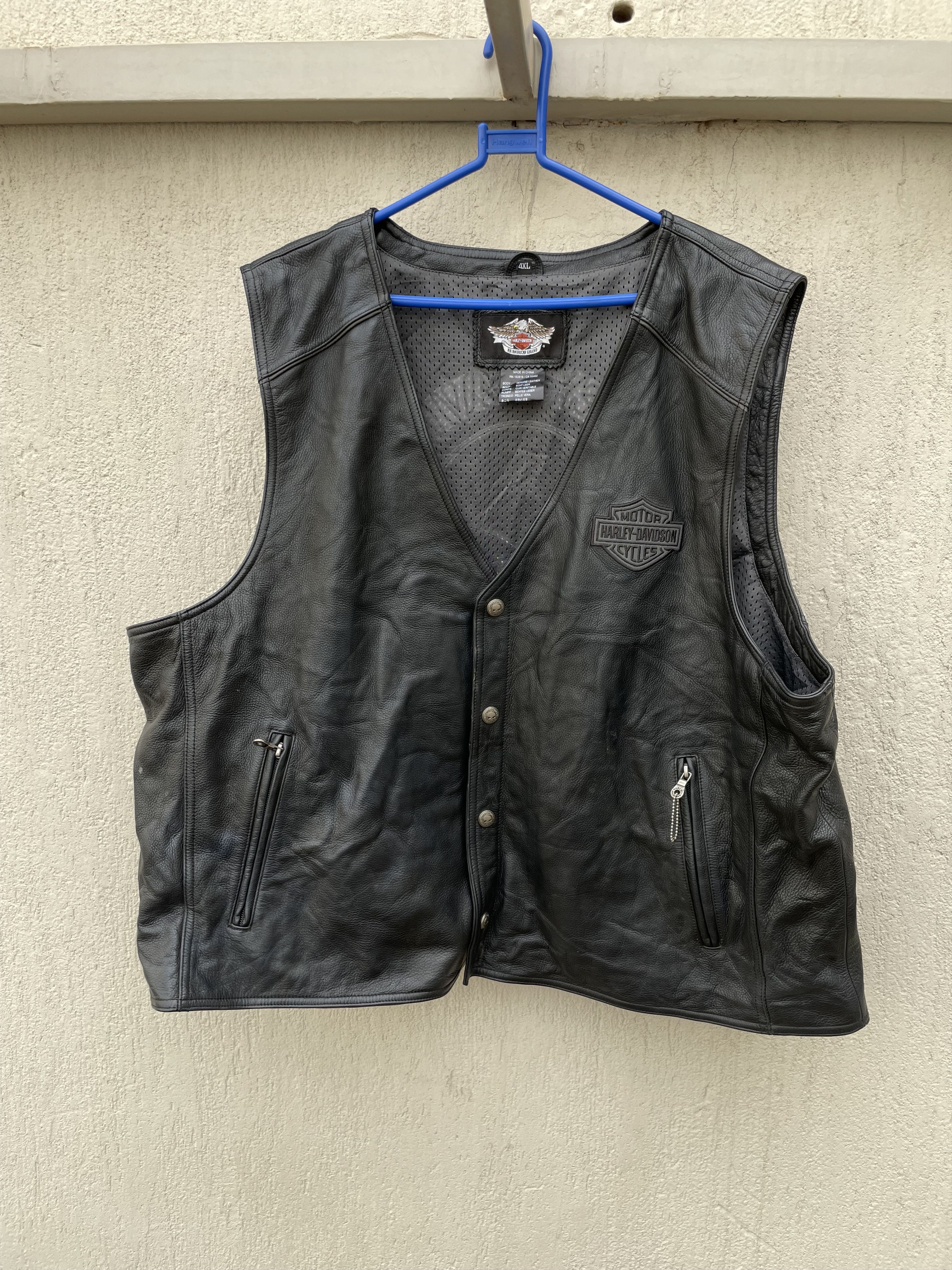 Harley Davidson Harley Davidson leather biker vest Size US XXL / EU 58 / 5 - 1 Thumbnail