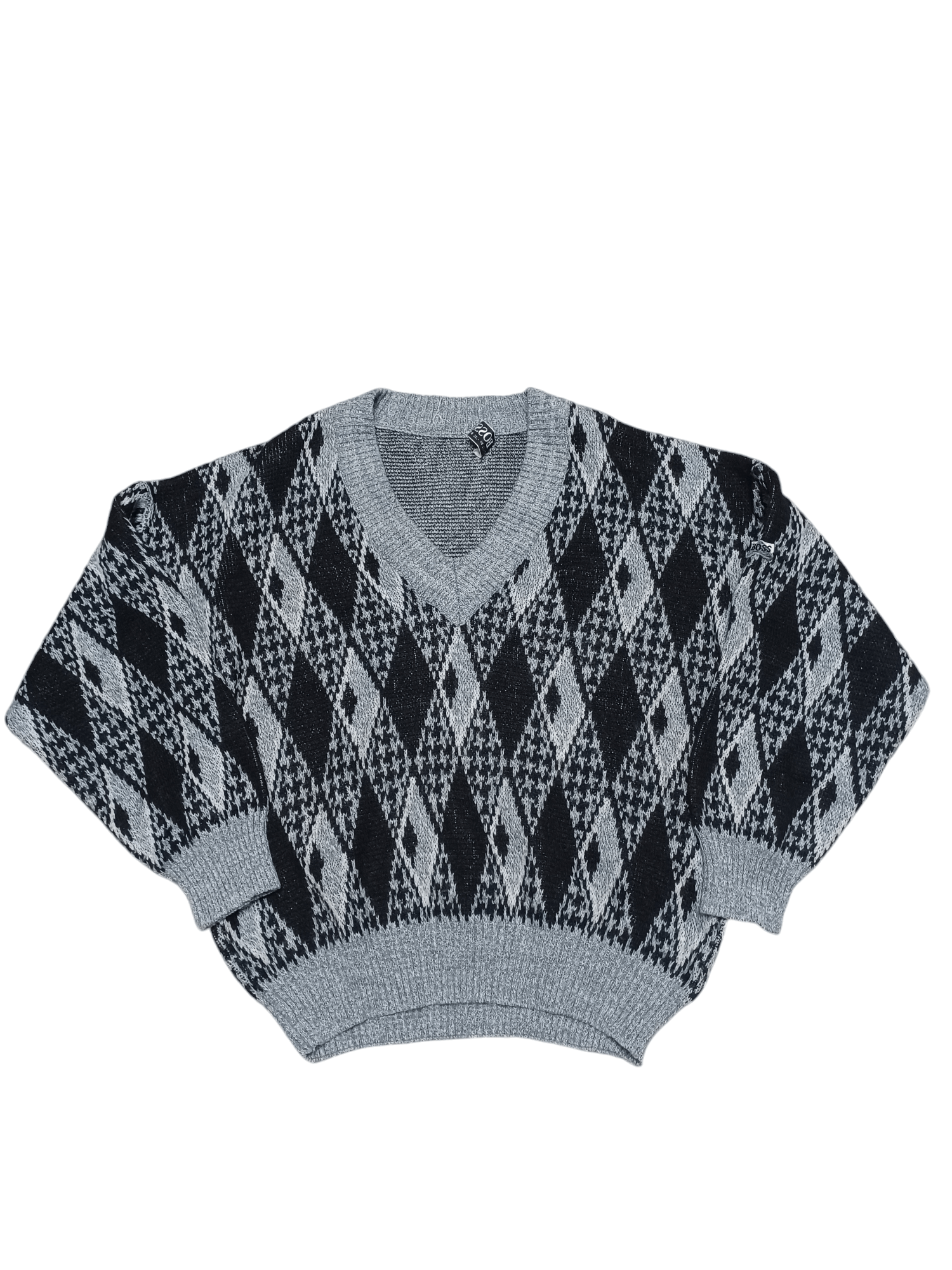 Hugo Boss HUGO BOSS VINTAGE 90S V-NECK WOOL SWEATER Size US L / EU 52-54 / 3 - 1 Thumbnail