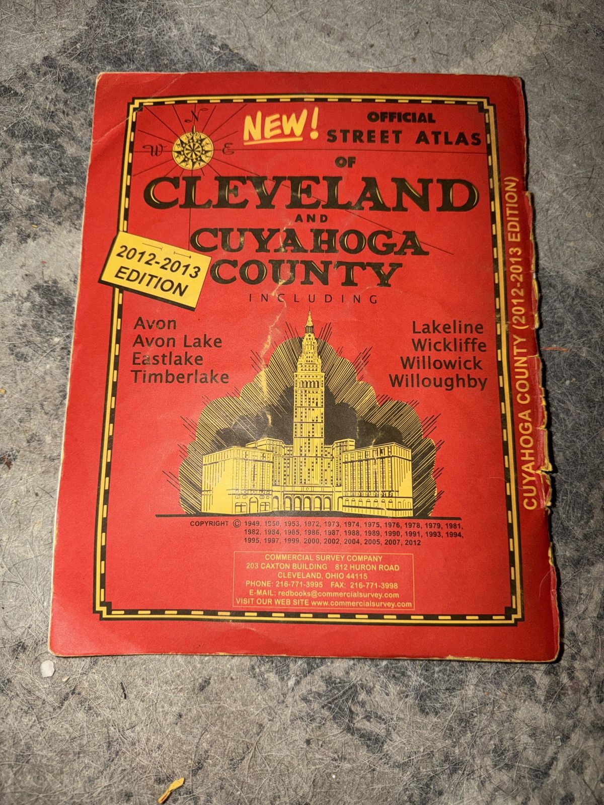 Hypebeast 2012 Official Street Atlas Of Cleveland And Cuyahoga County Size ONE SIZE - 2 Thumbnail