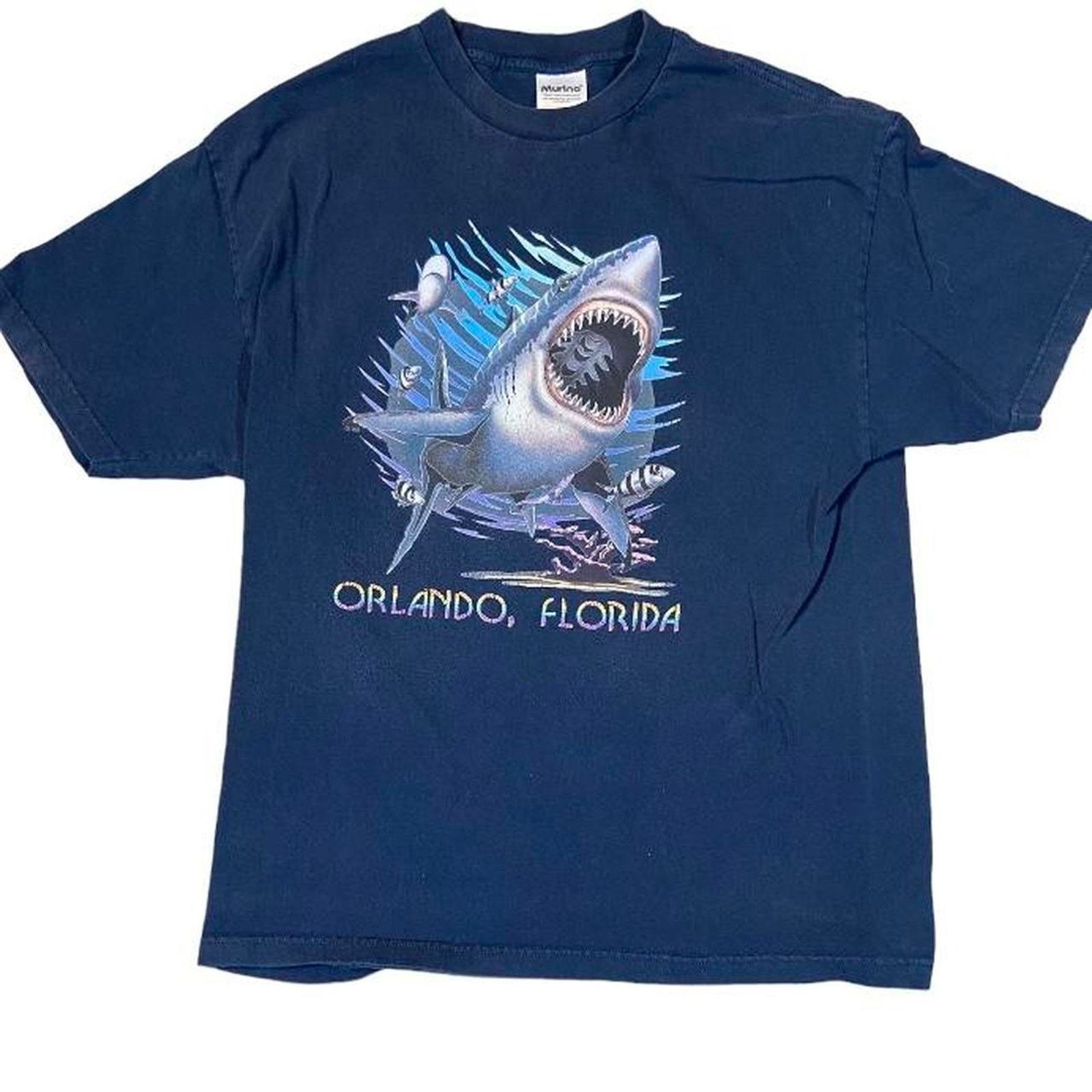 Gildan 90s navy murina tee shirt Size US XL / EU 56 / 4 - 1 Thumbnail