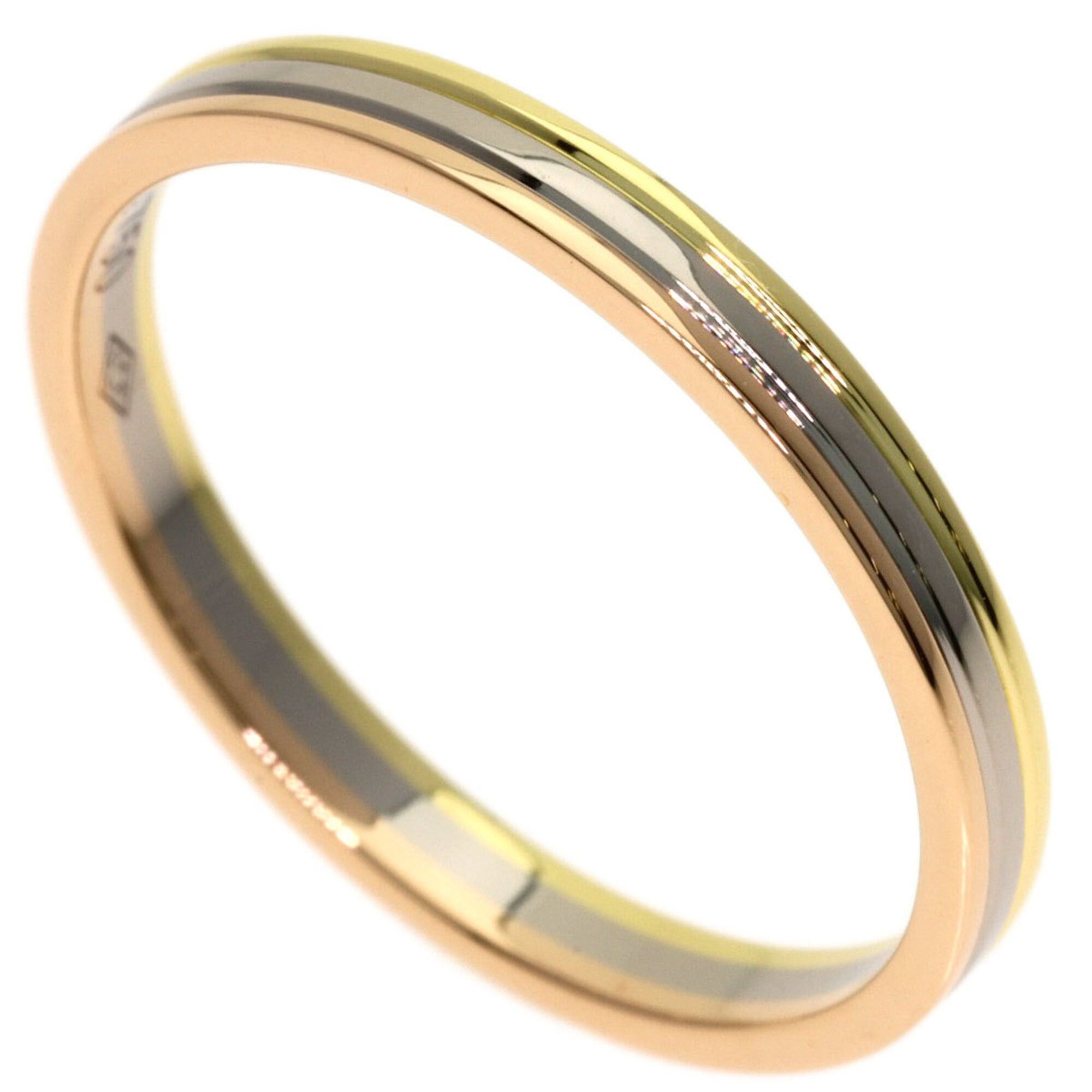 Cartier Cartier Three-Color #57 Ring - 18K Yellow Gold/18K Pink White Gold Women's Size ONE SIZE - 1 Thumbnail