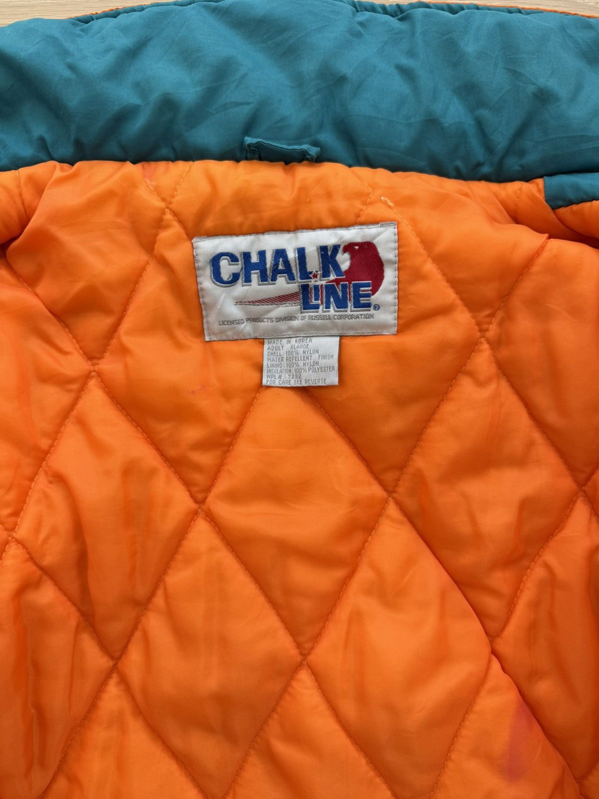 Chalk Line Vintage 90s Miami Dolphins NFL Parka Chalk Line Size US XL / EU 56 / 4 - 7 Thumbnail