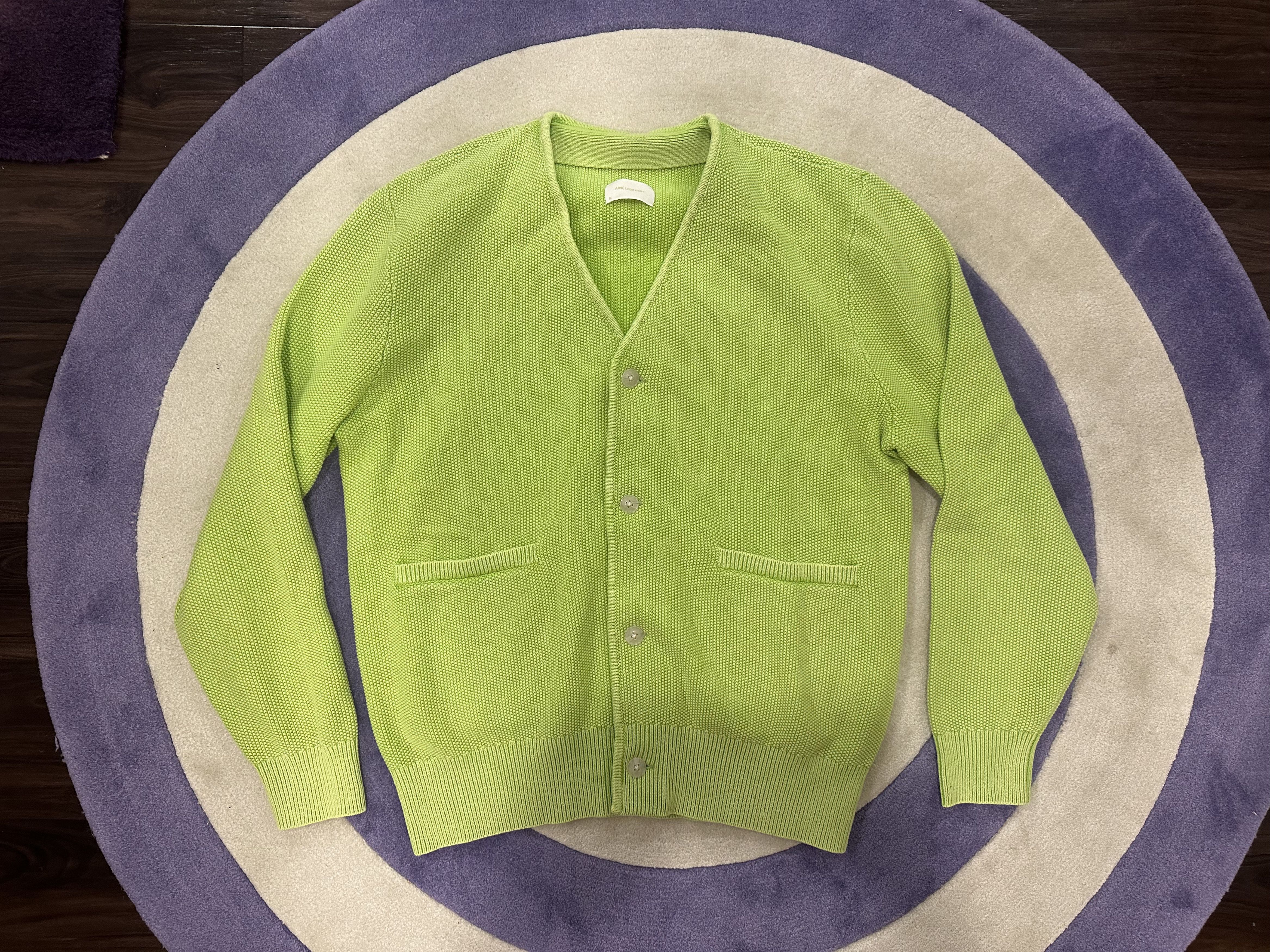 Aime Leon Dore ALD Aime Leon Dore Cardigan Knit Sweater Green Size US M / EU 48-50 / 2 - 4 Thumbnail