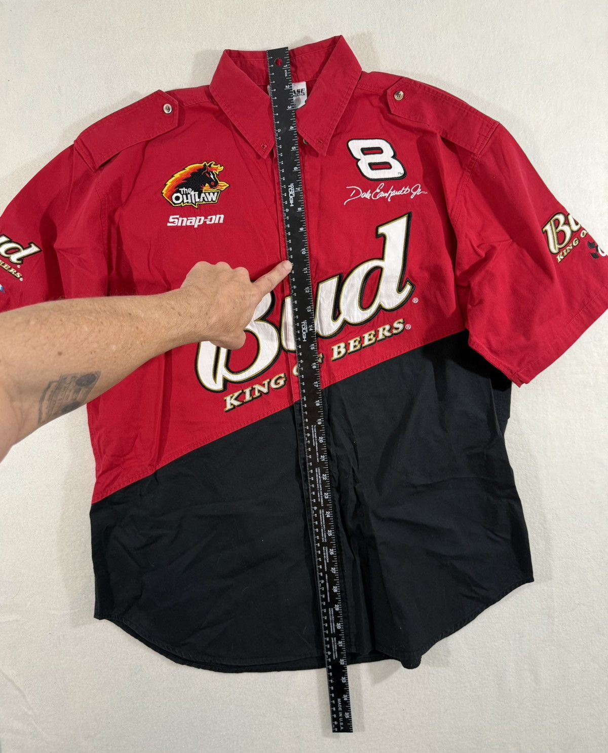Other Dale Earnhardt Jr Budweiser Racing Shirt 🍺🏁 Size US L / EU 52-54 / 3 - 4 Thumbnail