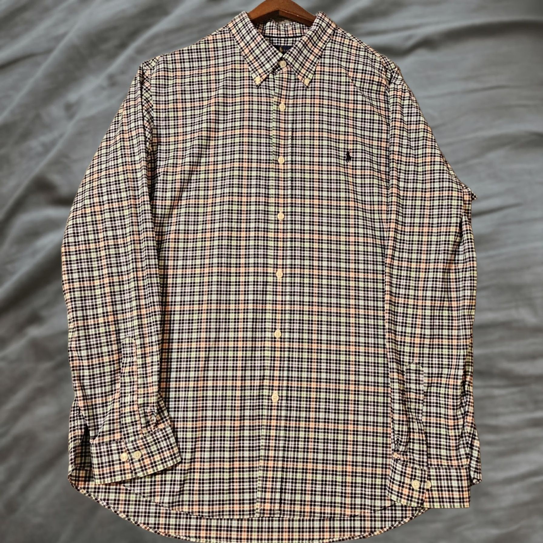 Ralph Lauren Ralph Lauren Shirt Mens 2XL Blue Gingham Performance Long Sleeve Button Down Size US XXL / EU 58 / 5 - 1 Thumbnail