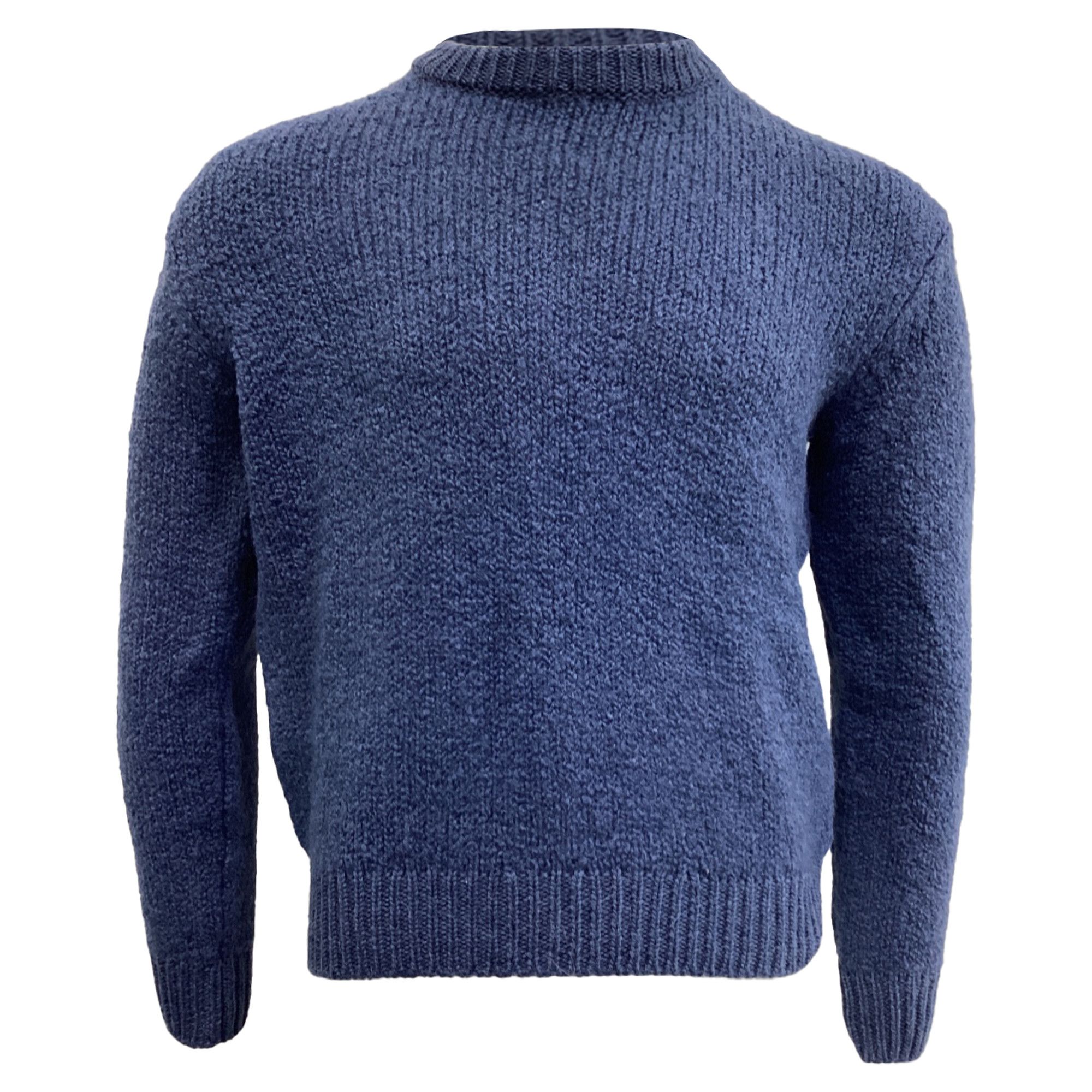 Mr P. Mr. P. Knitted Sweater in Navy Blue Wool Size US XS / EU 42 / 0 - 1 Thumbnail