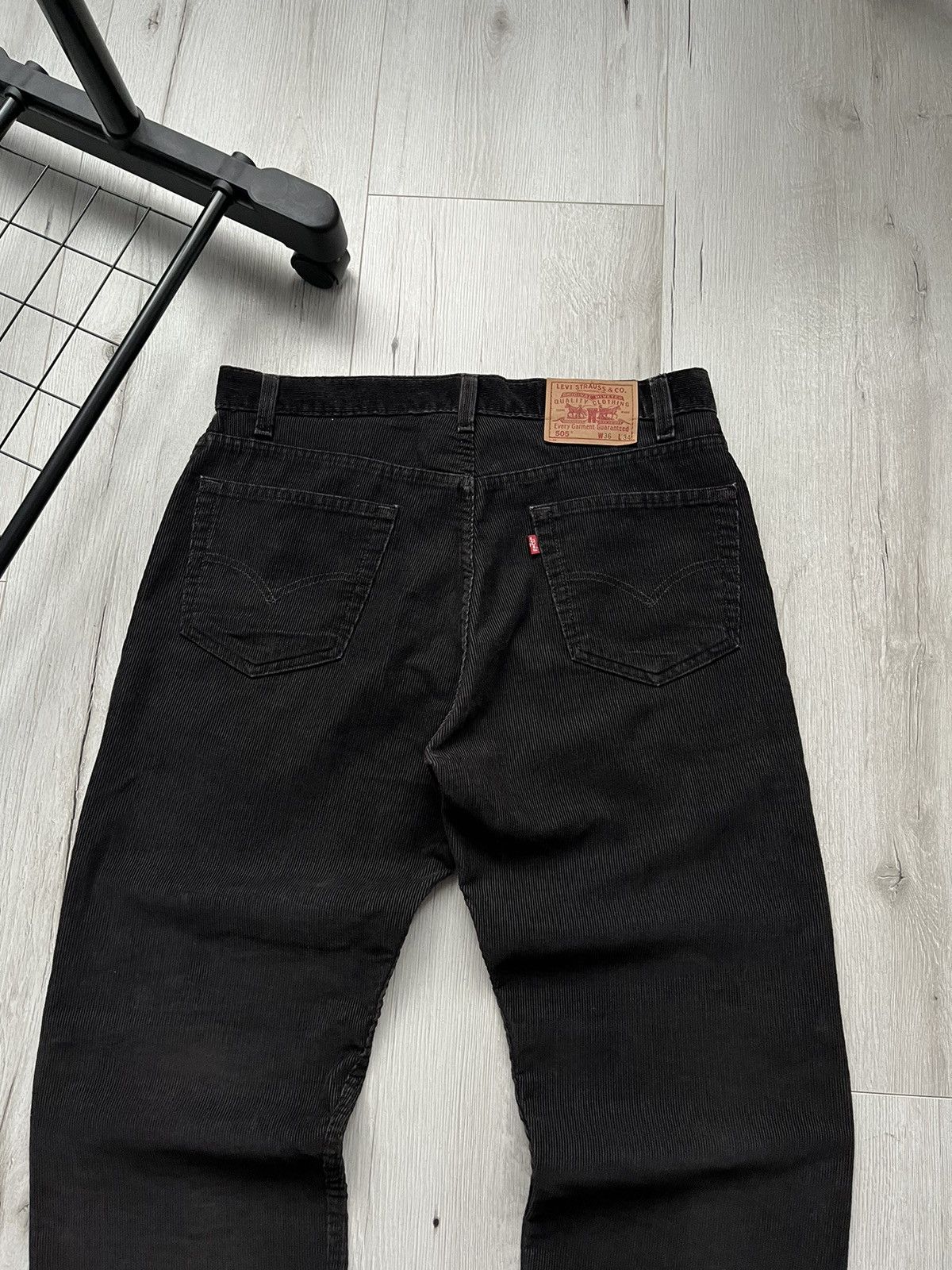 Levi's × Vintage Vintage 90s Levis 505 Corduroy Regular Straight 36x34 Pants Size US 34 / EU 50 - 3 Thumbnail