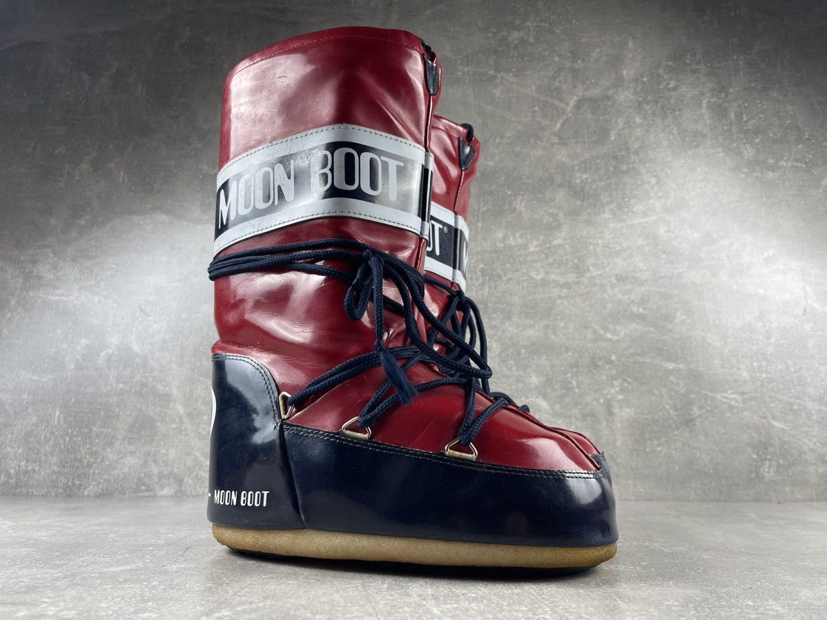 Moon Boot Moon Boot The Original Red Navy Snow Boots EU 37 Size US 7 / IT 37 - 2 Thumbnail